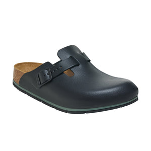 Birkenstock Boston Pro PU Coated Natural Leather Black