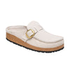 Birkenstock Buckley Corduroy Antique White Embossed Suede Leather