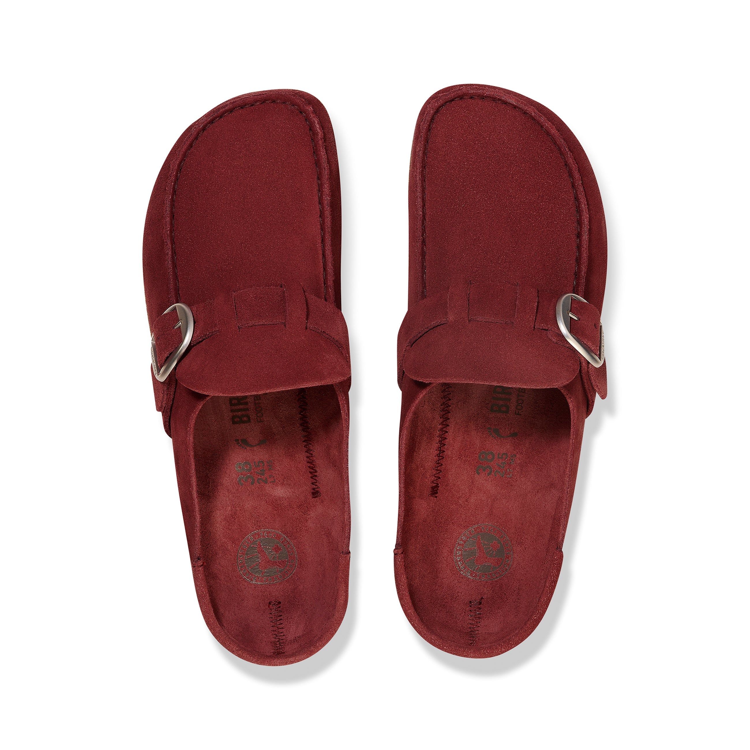 Birkenstock Buckley Zinfandel Suede Leather top view