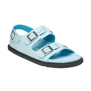 Birkenstock Cannes Natural Leather Mineral Blue