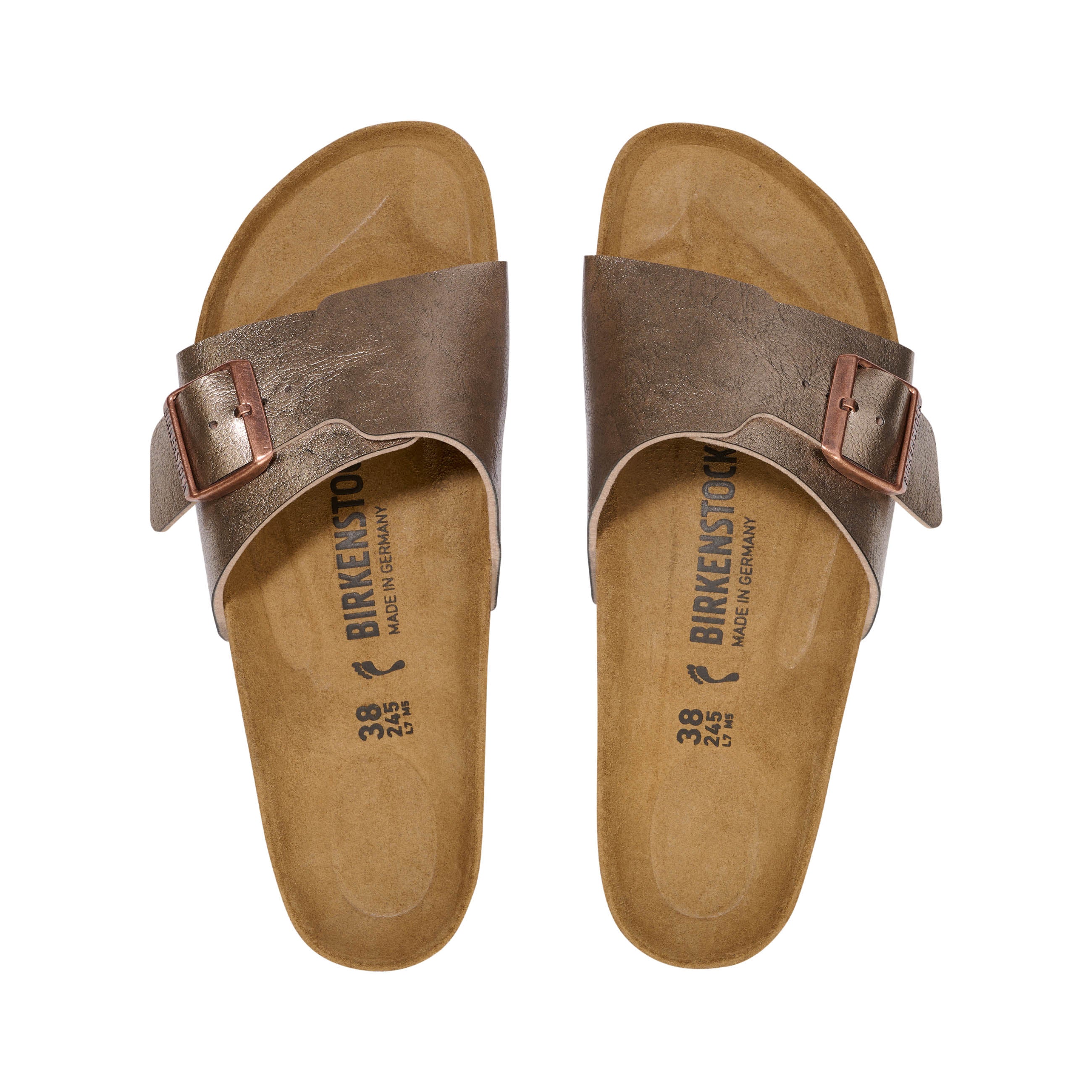 Birkenstock Catalina Graceful Taupe Birko-Flor top view