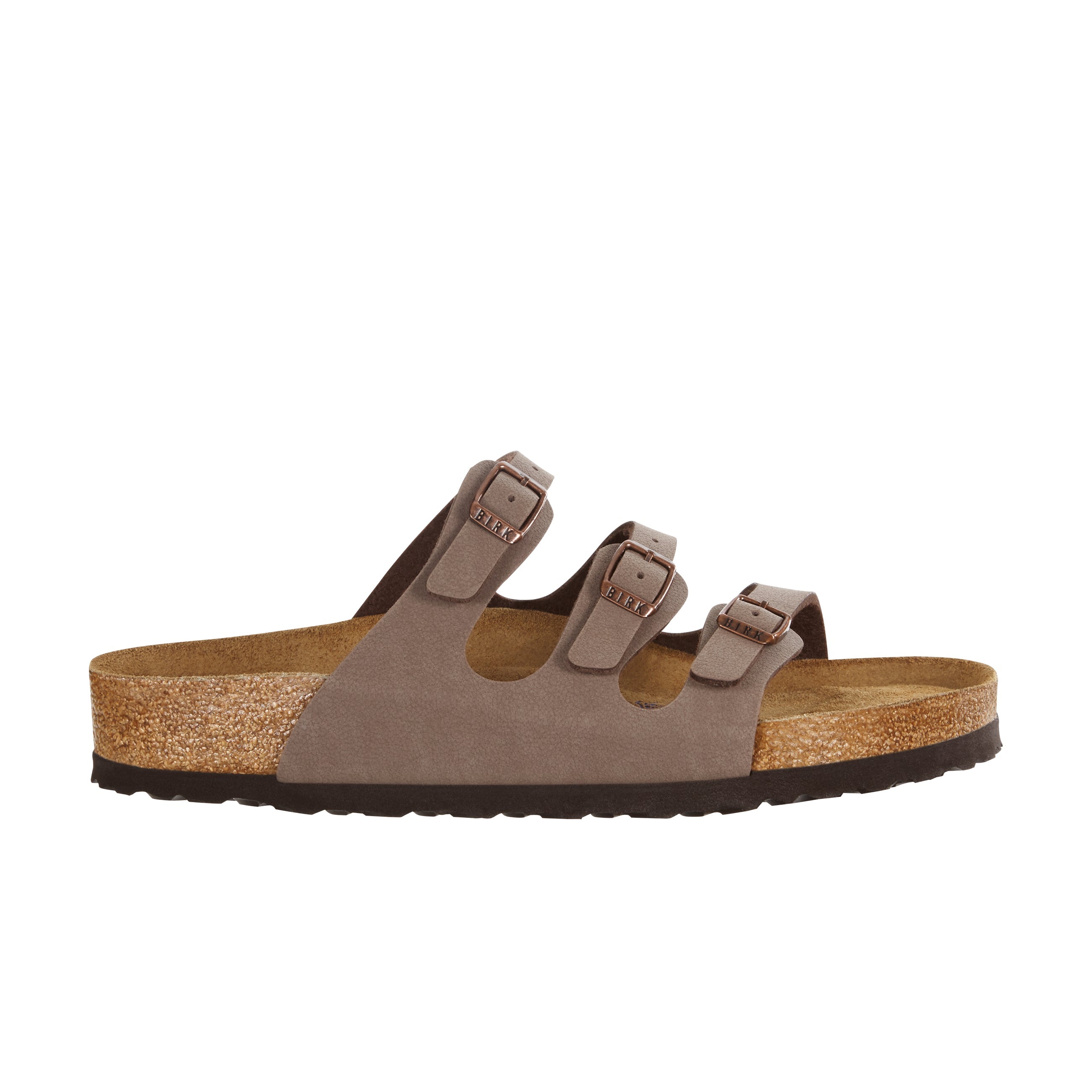 Birkenstock Florida Soft Footbed Mocca BirkiBuc side view