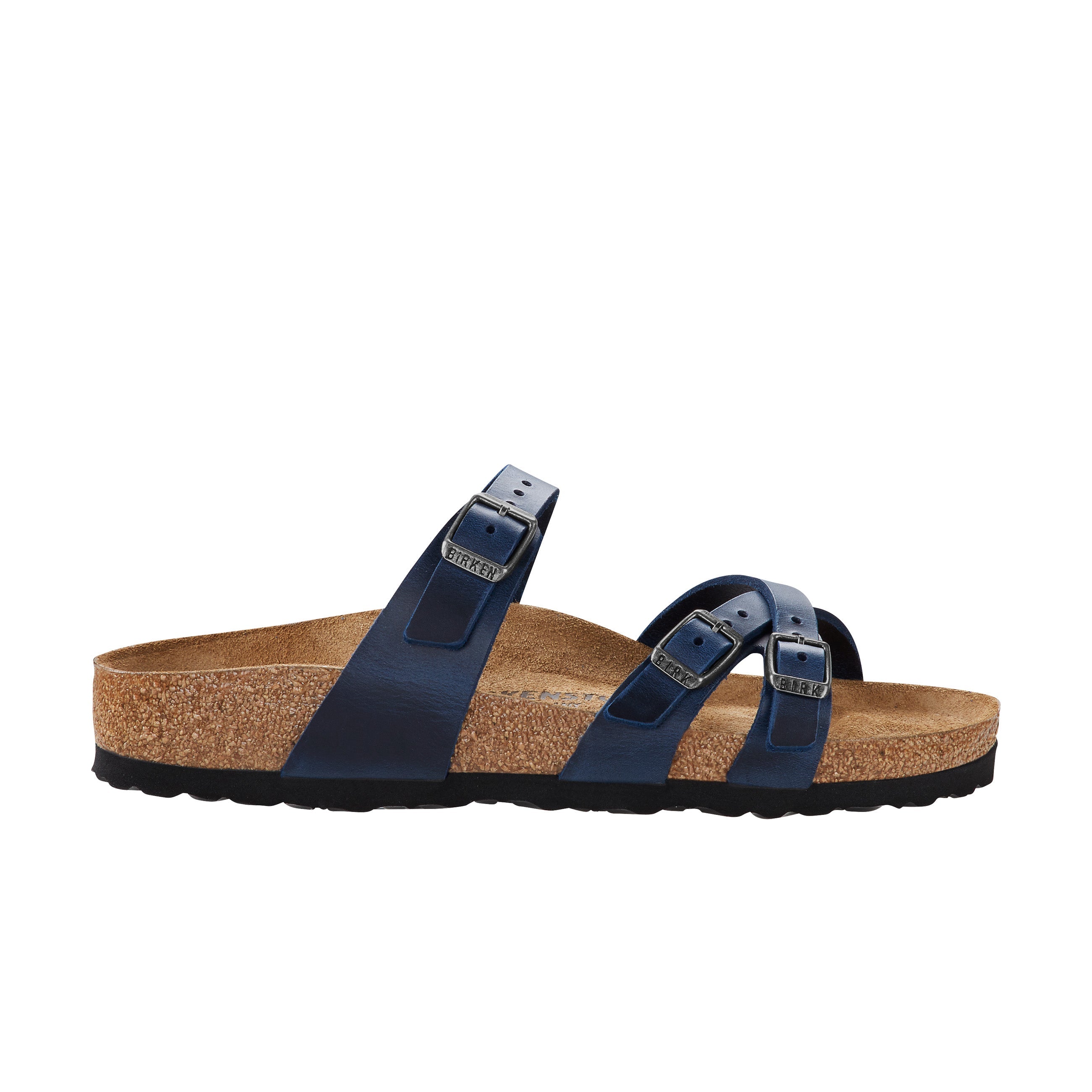 Birkenstock Franca Blue Oiled Leather side view