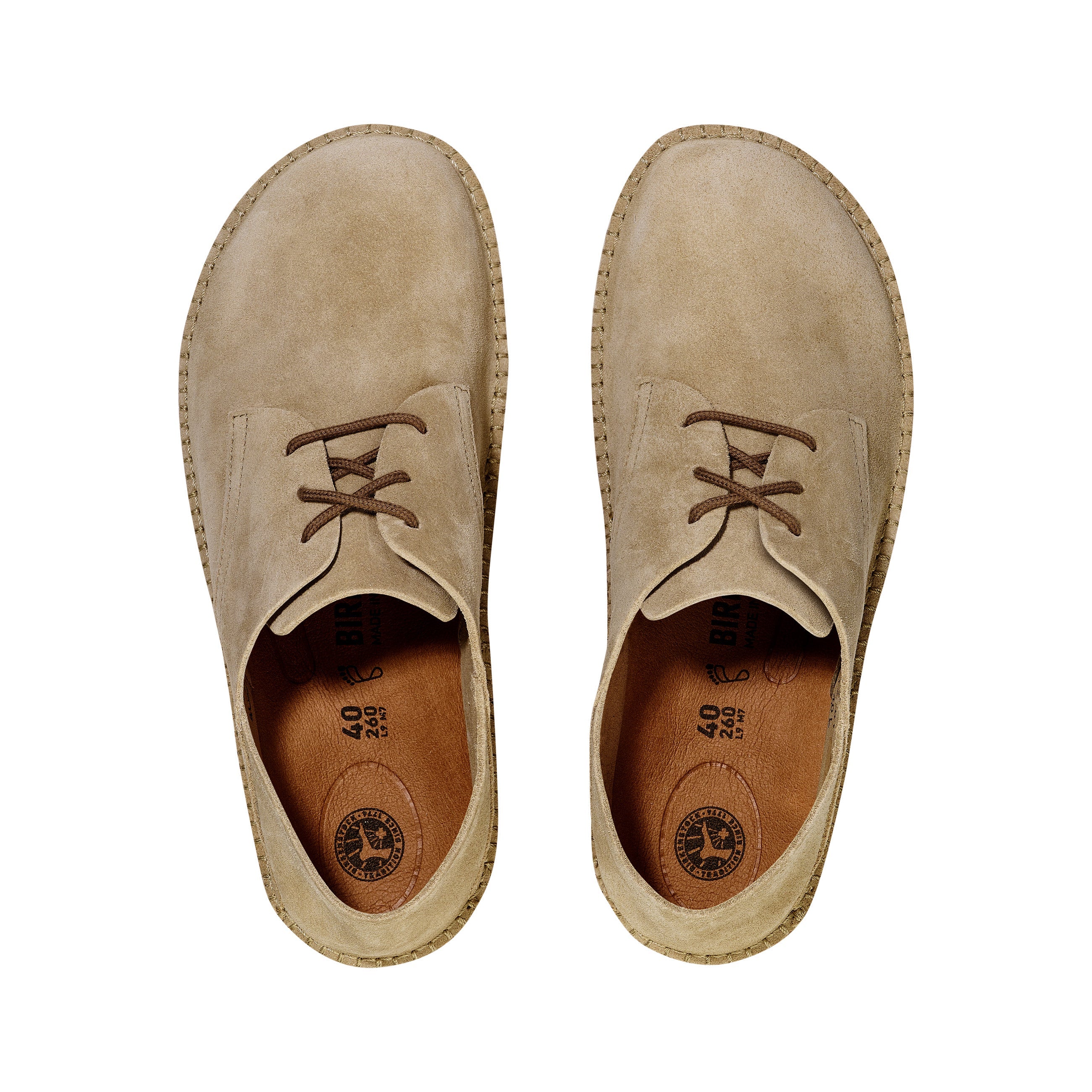 Birkenstock Gary Ginger Suede Leather top view