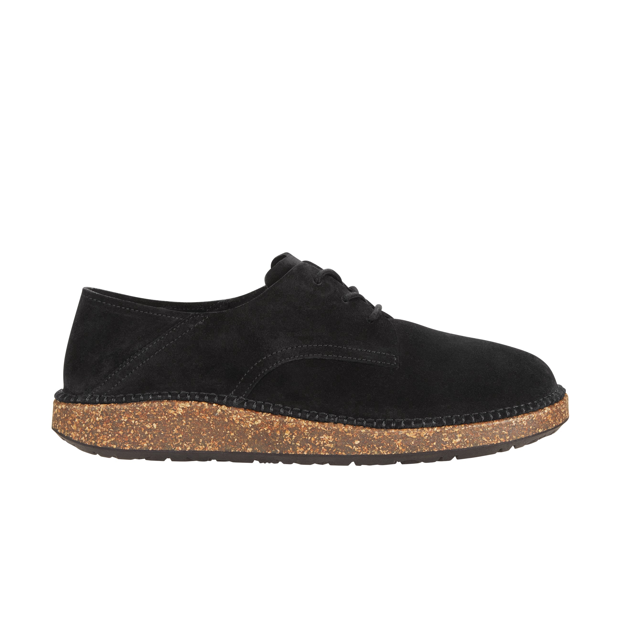 Birkenstock Gary Black Suede Leather side view