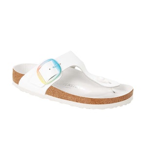 Birkenstock Gizeh Big Buckle Ombre White Smooth Leather