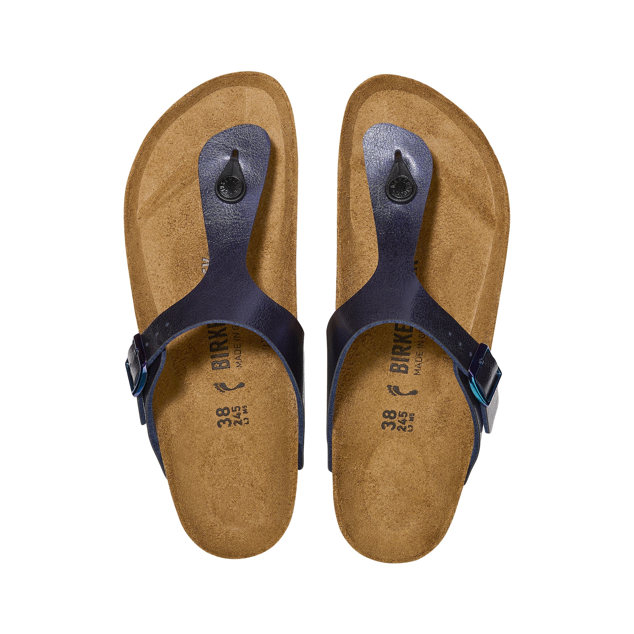 Birkenstock Gizeh Birko-Flor Graceful Midnight Blue top view