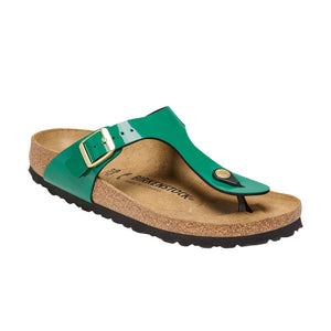 Birkenstock Gizeh Patent Digital Green Birko-Flor