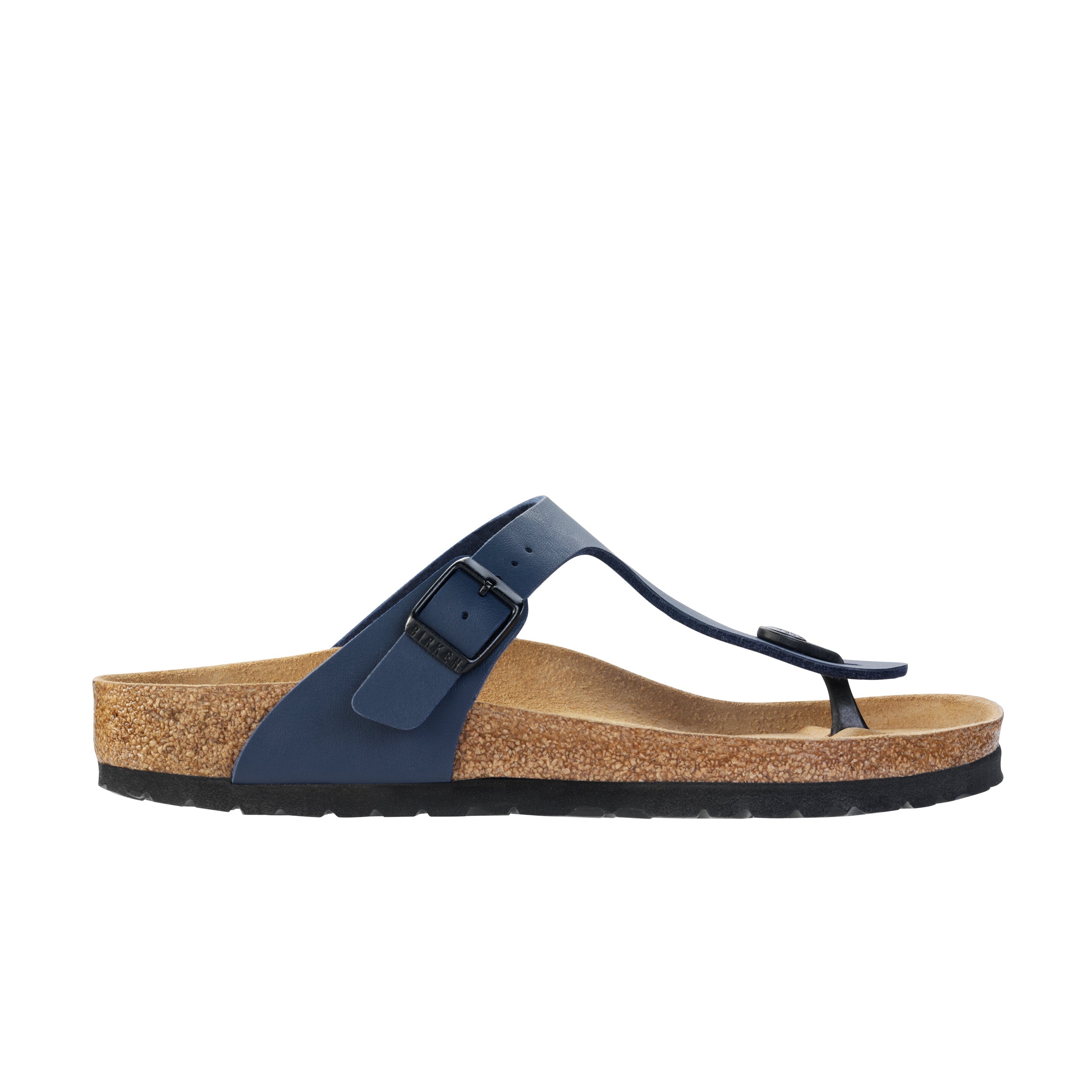 Birkenstock Gizeh Blue Birko-Flor side view