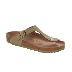 Birkenstock Gizeh Earthy Vegan Khaki BirkiBuc/Microfibre