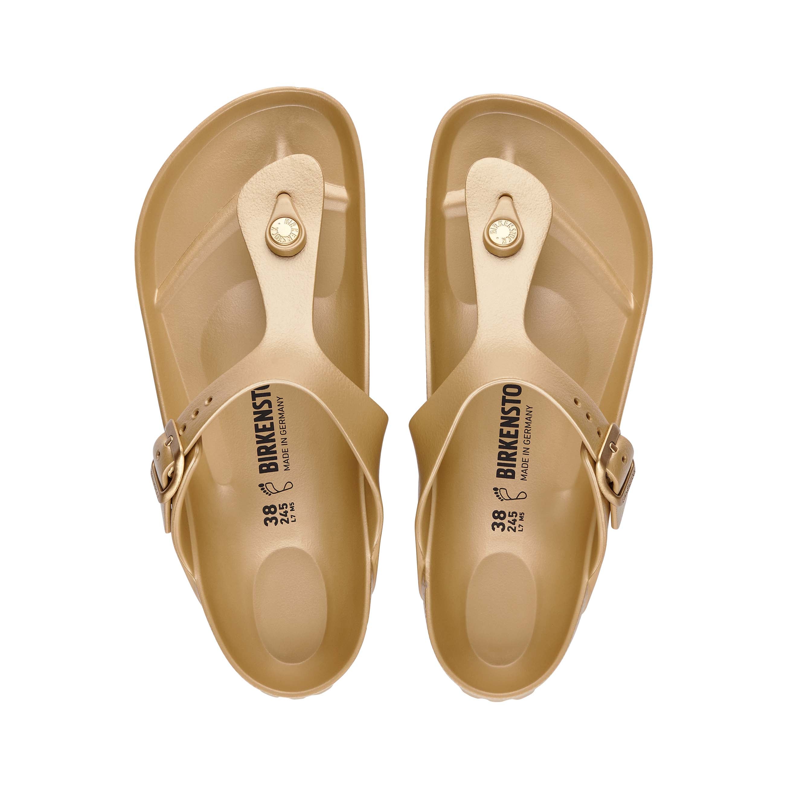 Birkenstock Gizeh EVA Glamour Gold top view