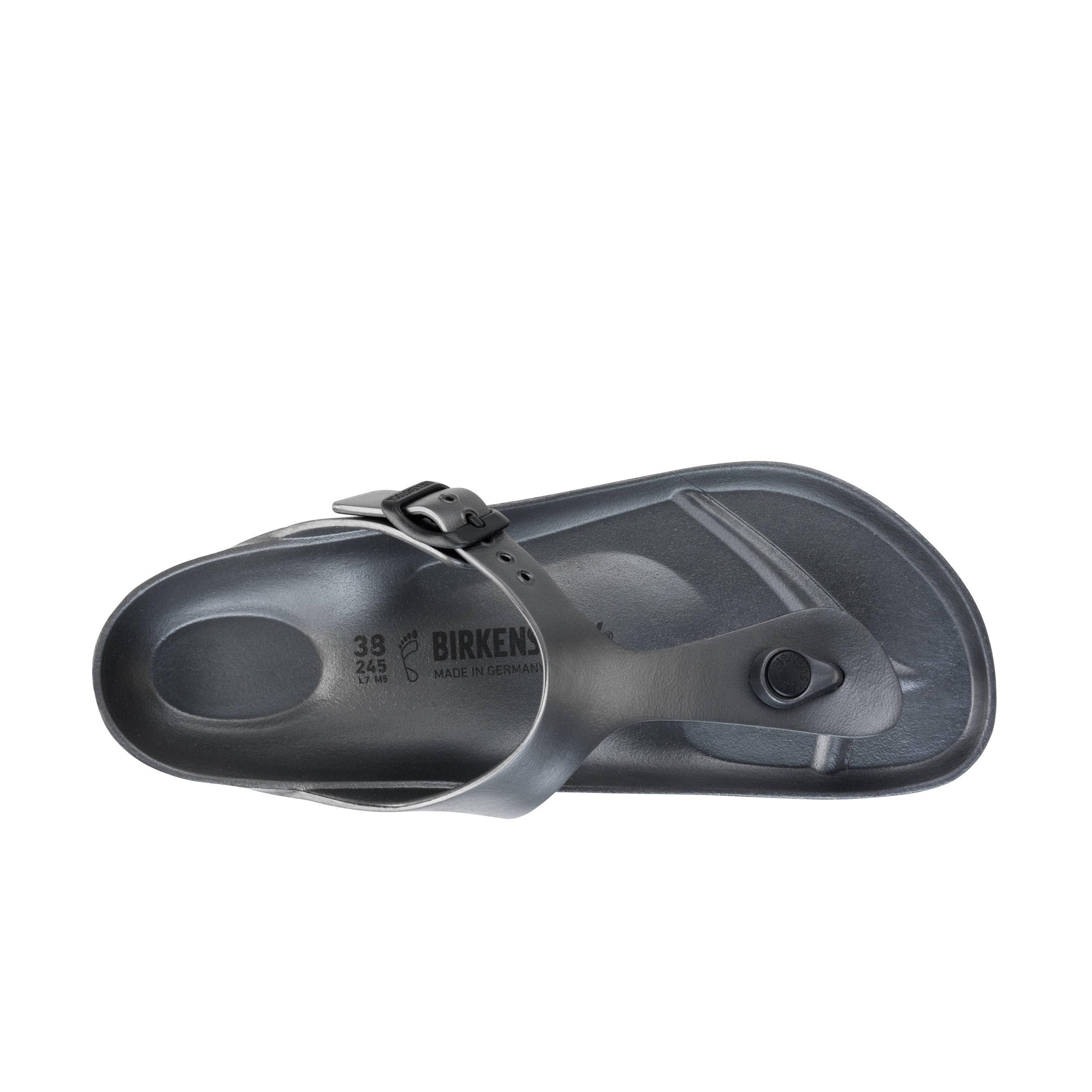 Birkenstock Gizeh EVA Metallic Anthracite top view