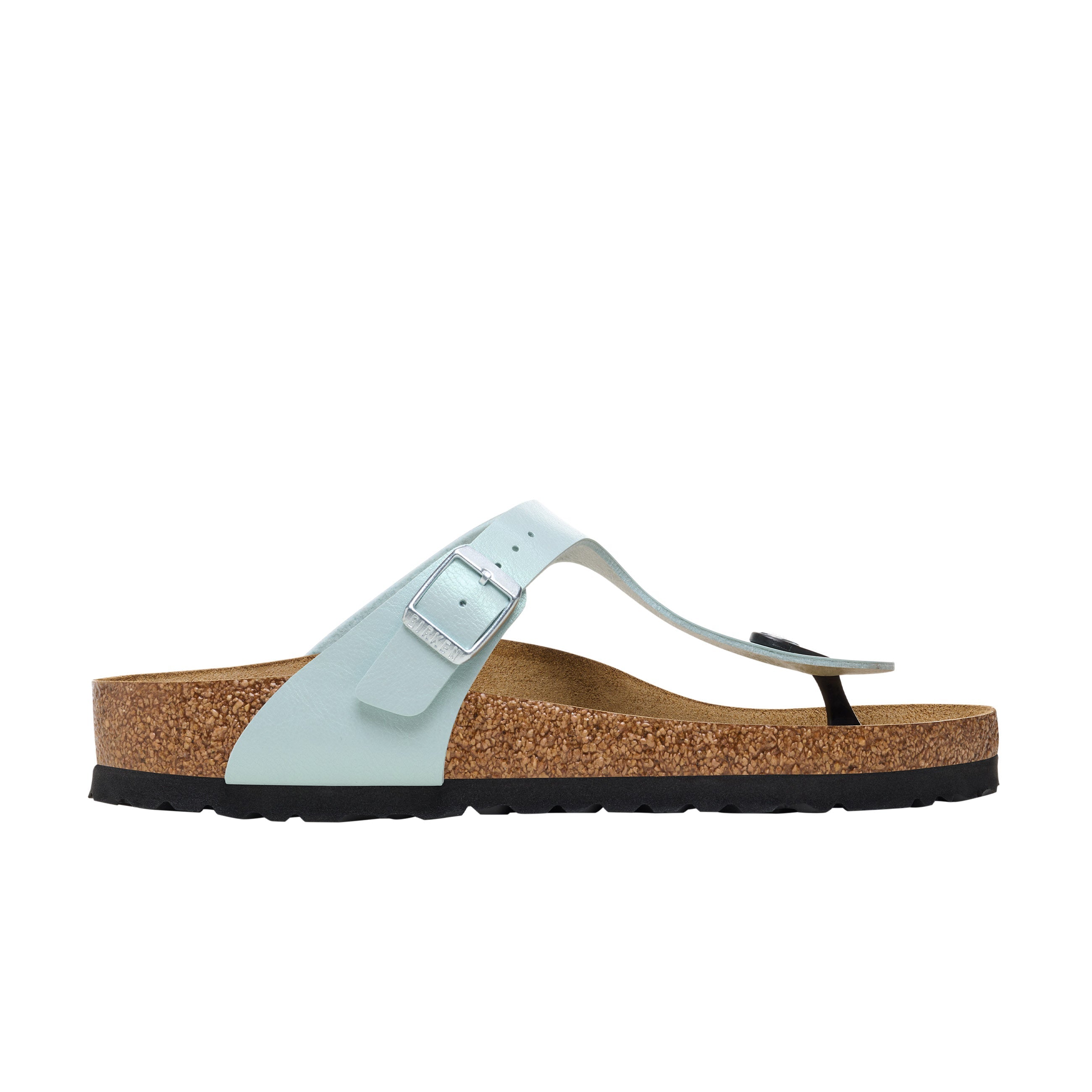 Birkenstock Gizeh Graceful Surf Green Birko-Flor side view