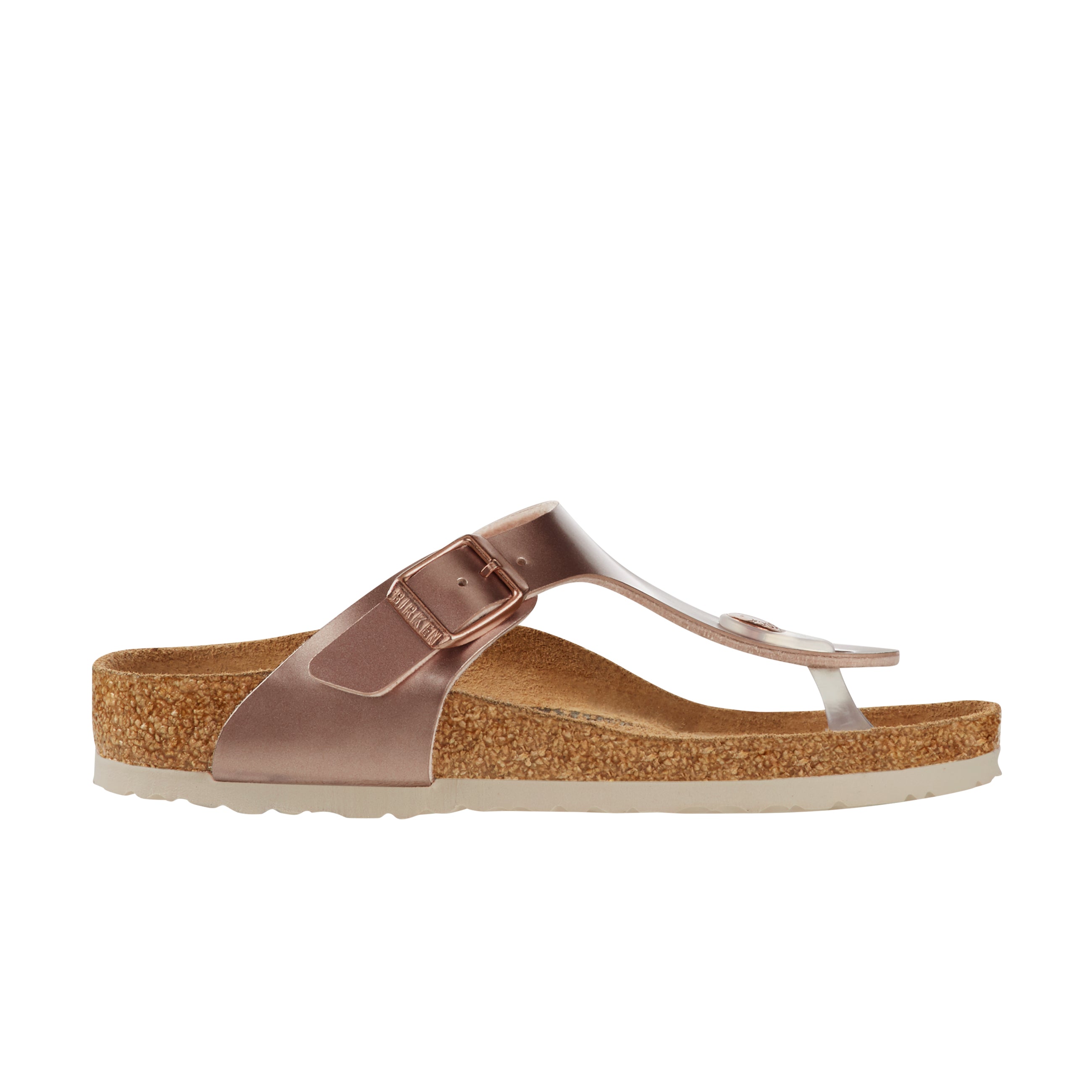 Birkenstock Gizeh Kids Electric Metallic Copper Birko-Flor side view