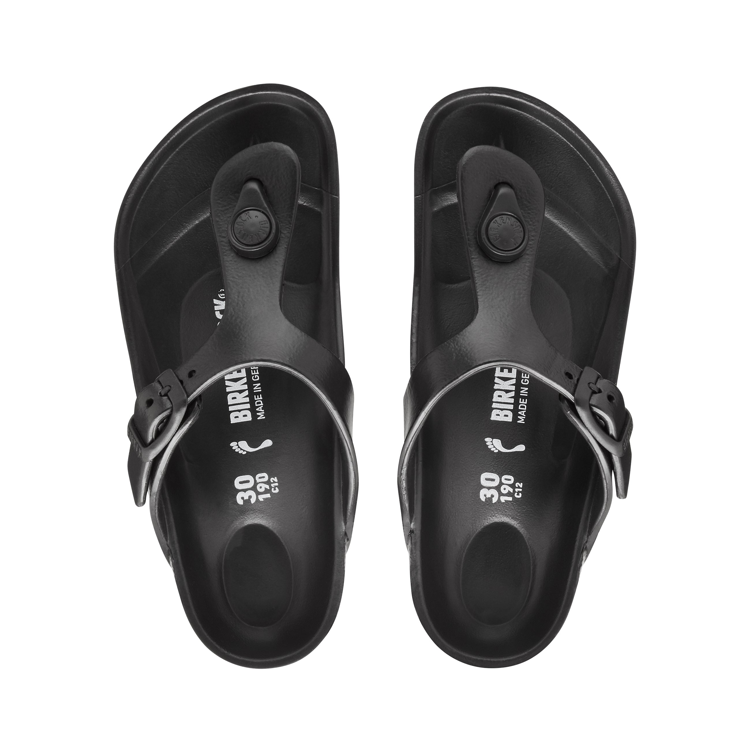 Birkenstock Gizeh Kids EVA Black top view