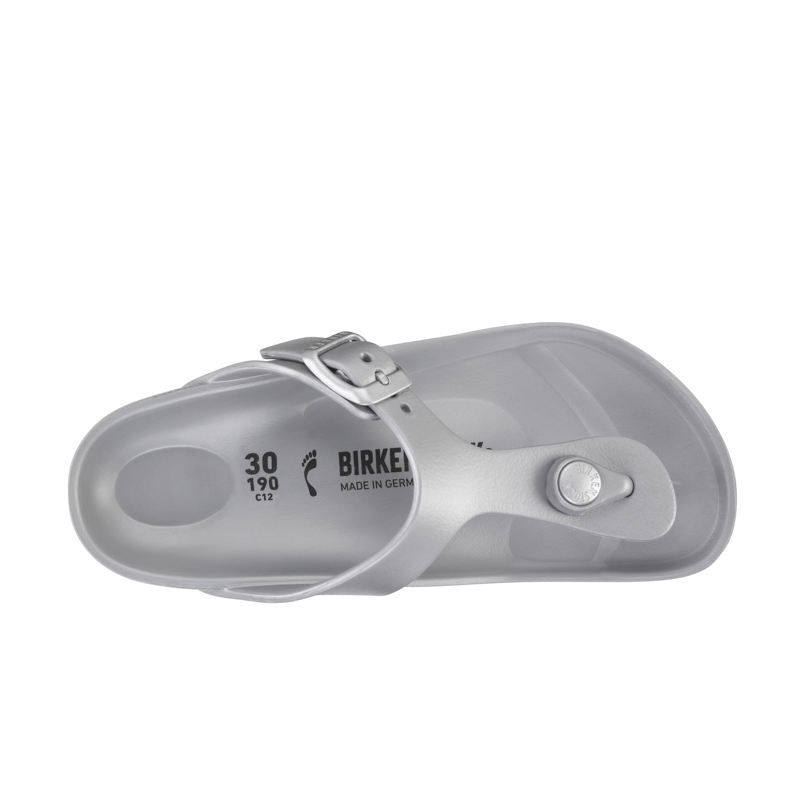 Birkenstock Gizeh Kids EVA Silver top view