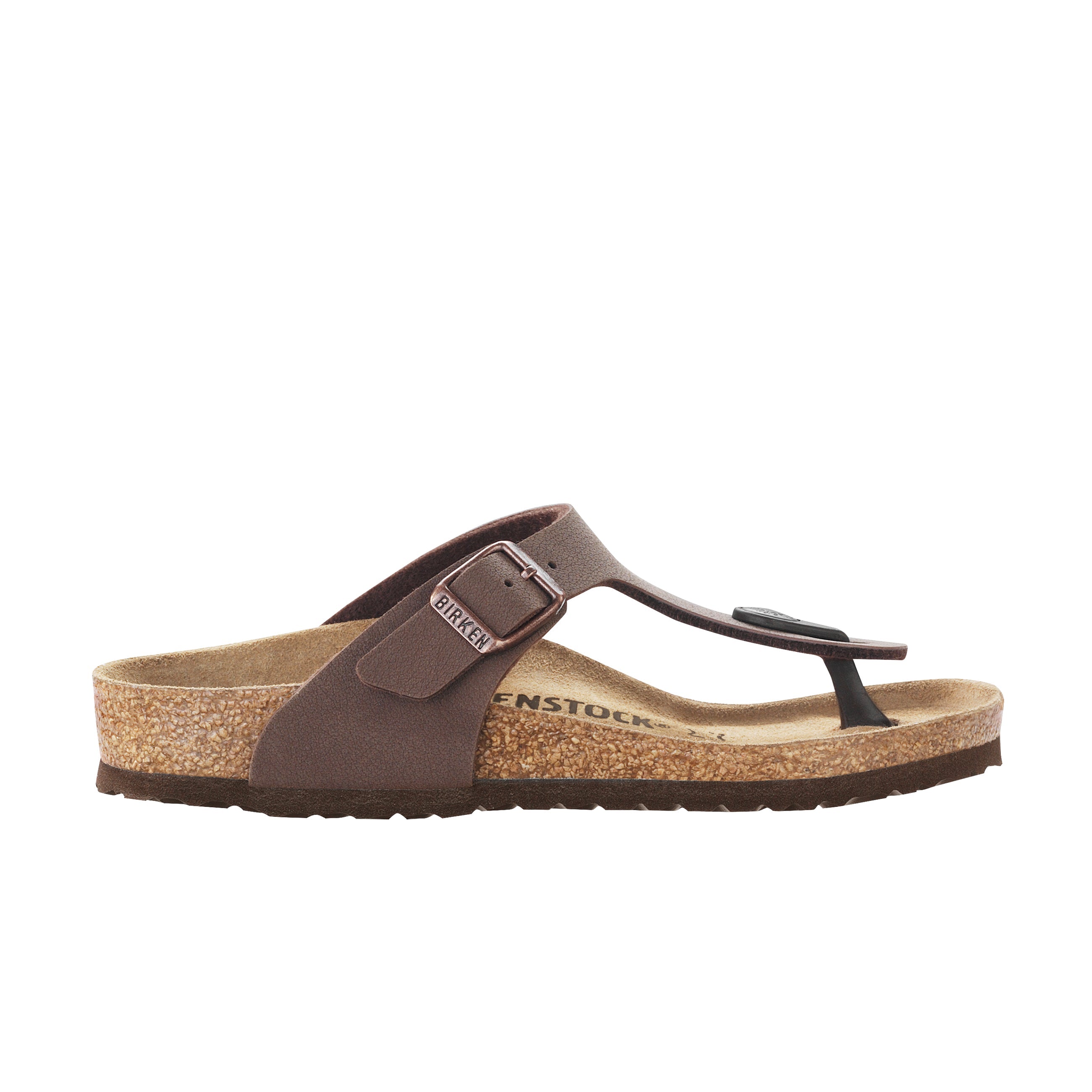 Birkenstock Gizeh Kids Mocca BirkiBuc side view