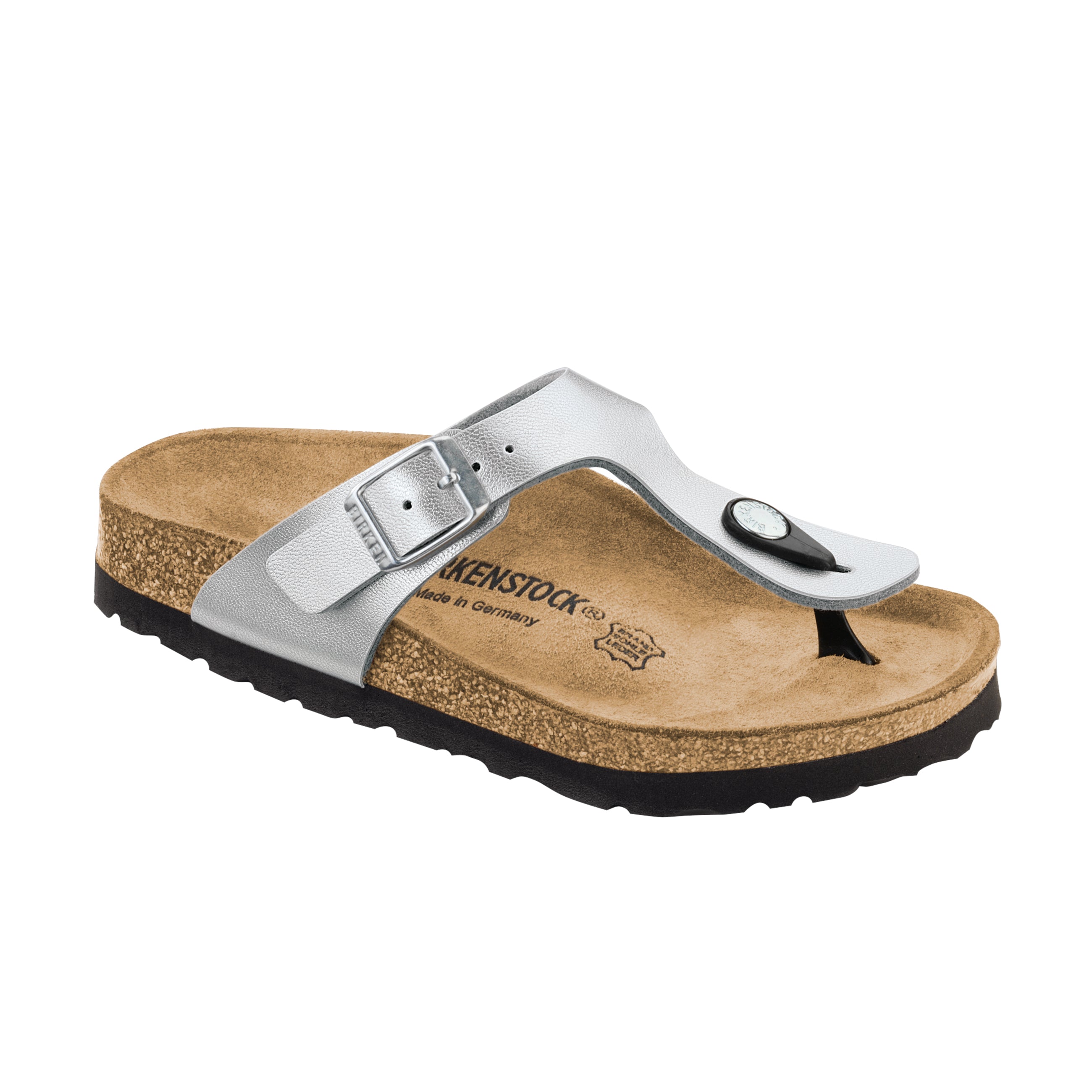 Birkenstock Gizeh Kids Silver Birko-Flor