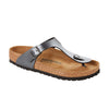 Birkenstock Gizeh Metallic Black Birko-Flor