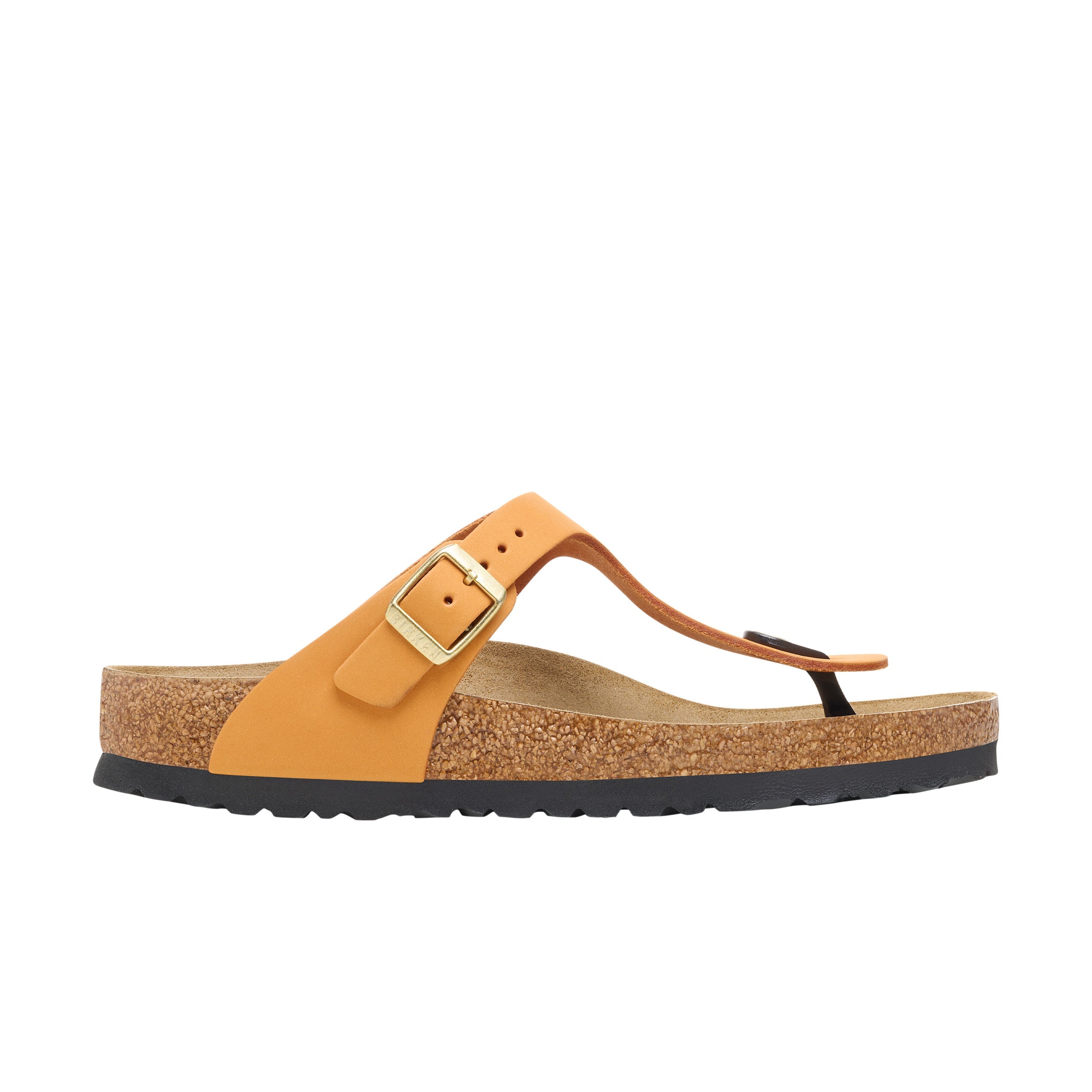 Birkenstock Gizeh Burnt Orange Nubuck Leather side view