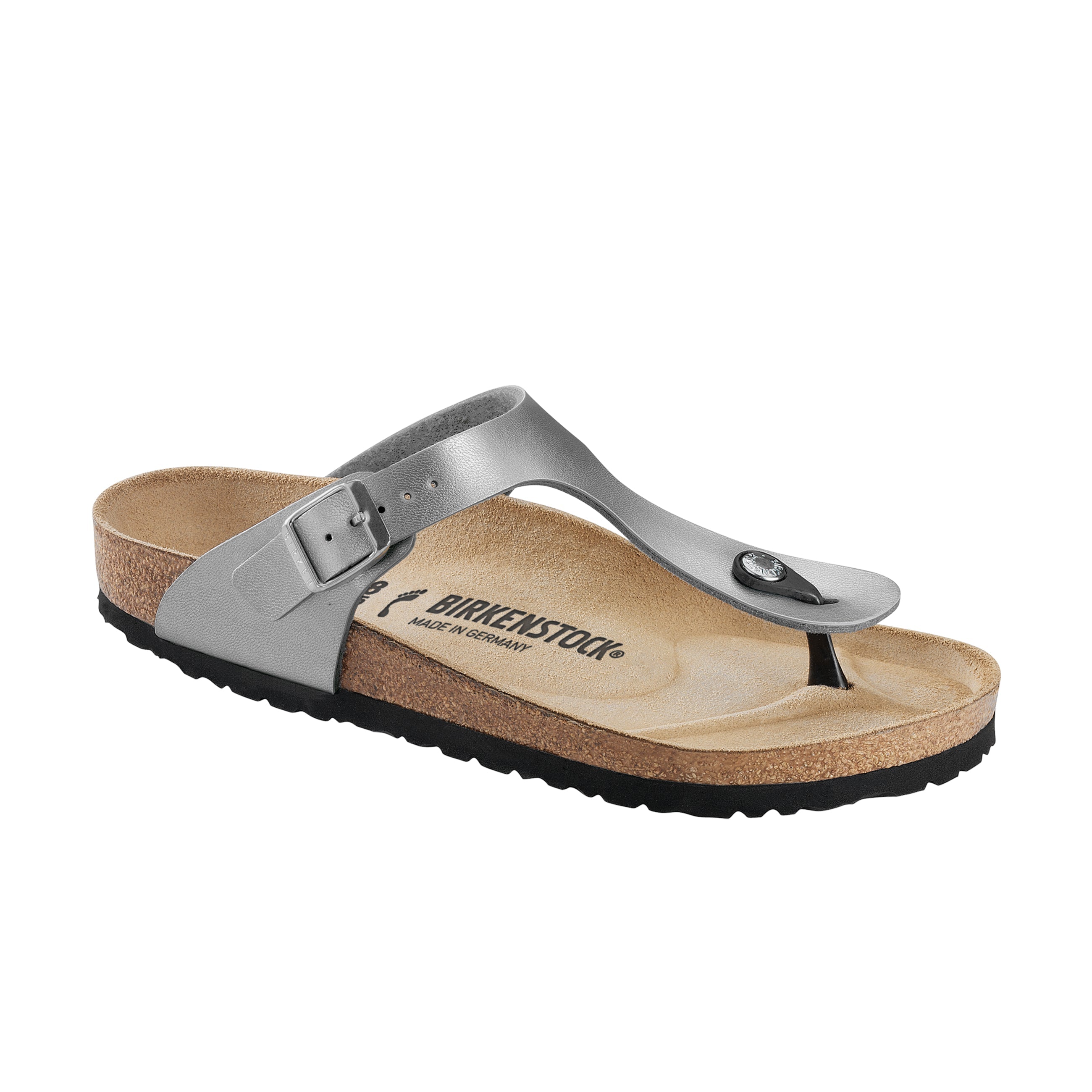 Birkenstock Gizeh Silver Birko-Flor