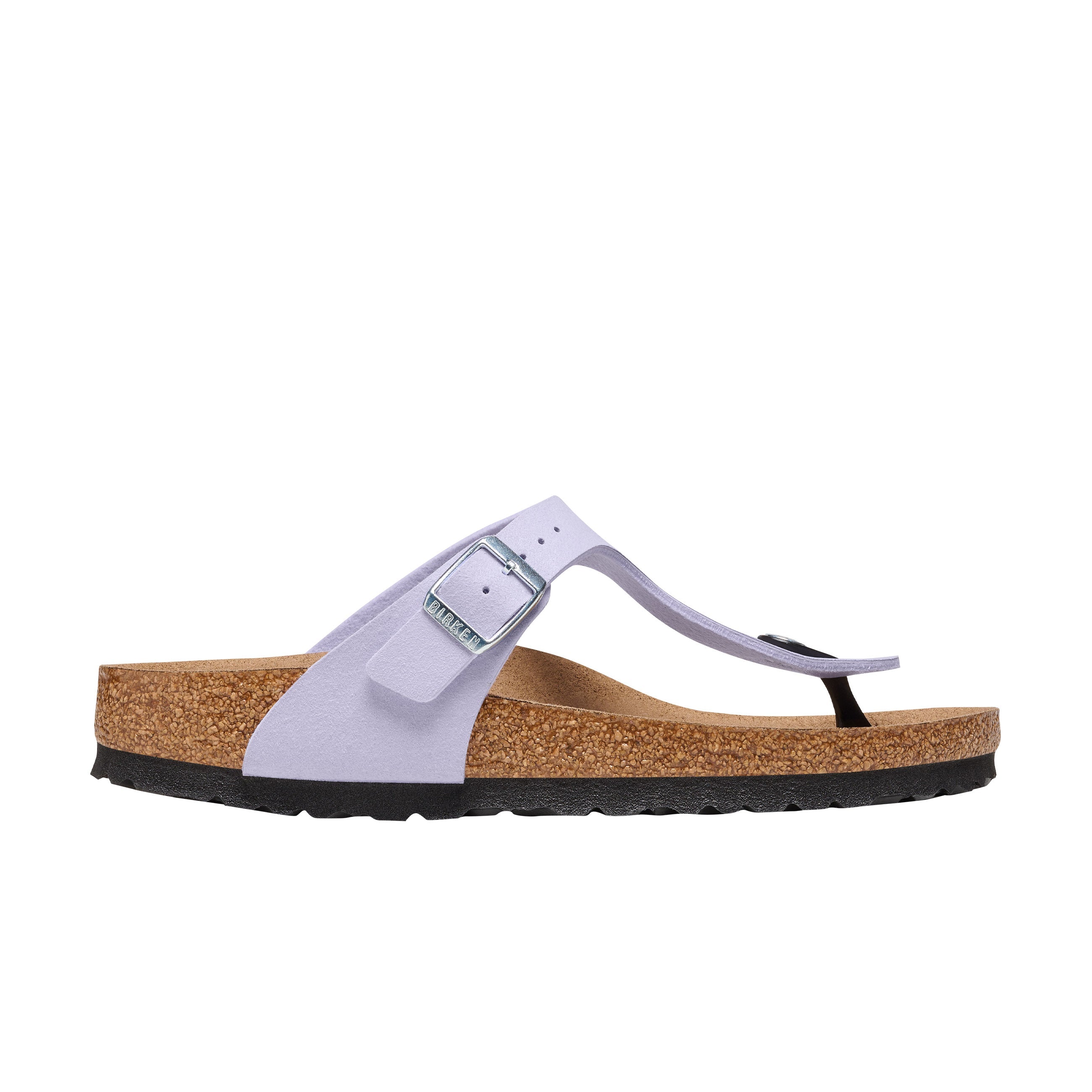 Birkenstock Gizeh Soft Birki Vegan Purple Fog Synthetic side view