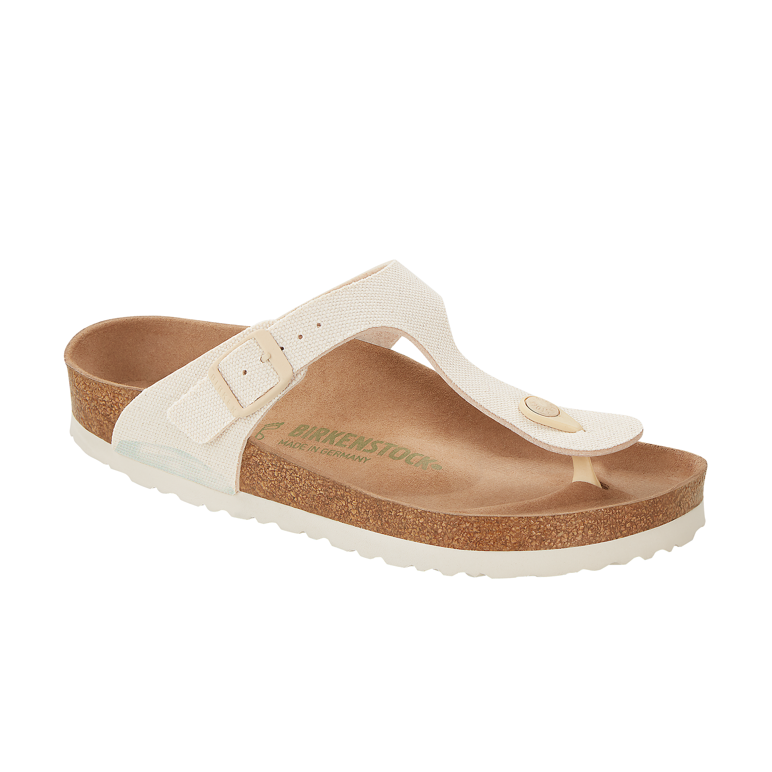 Birkenstock Gizeh Vegan Canvas Eggshell Textile