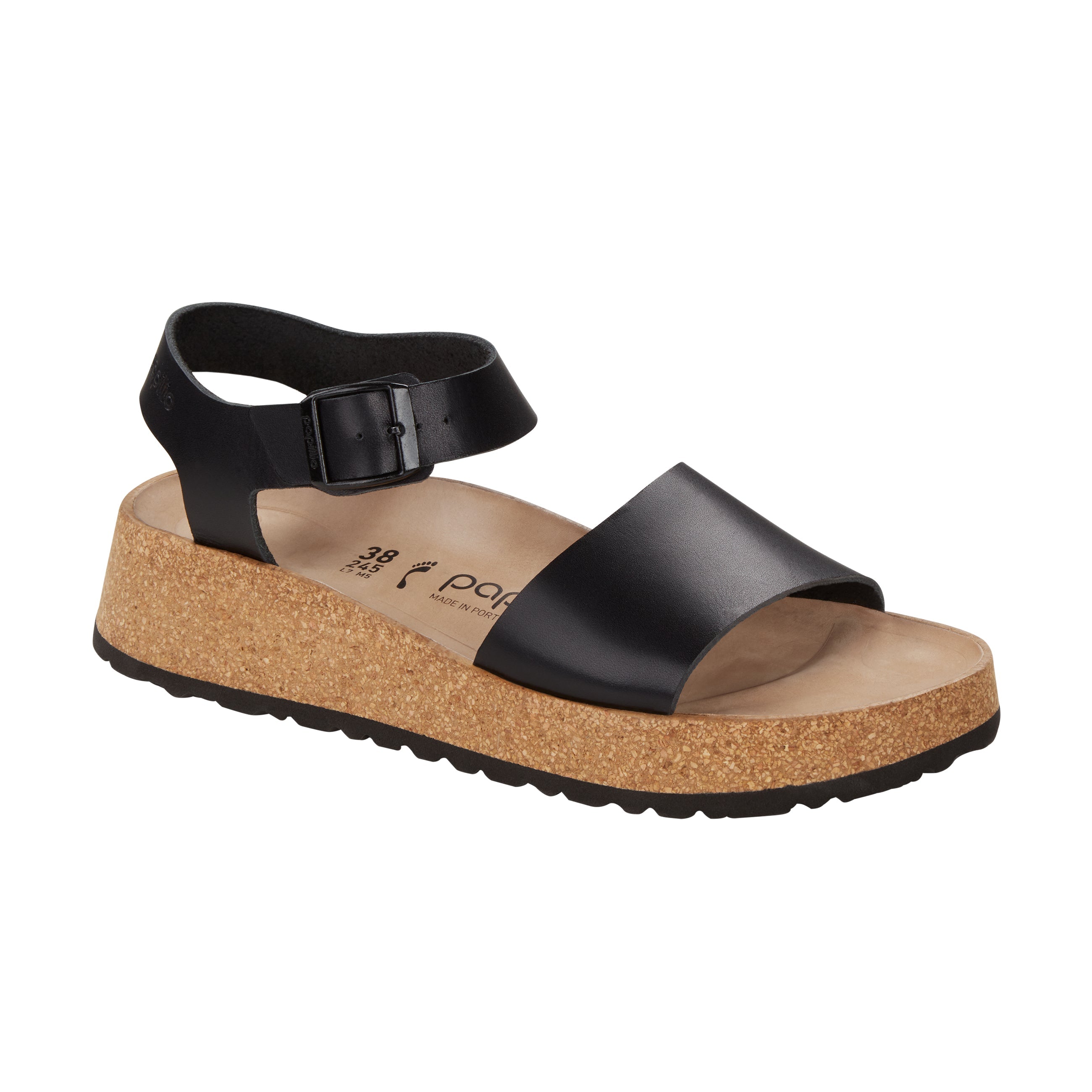 Birkenstock Glenda Black Smooth Leather