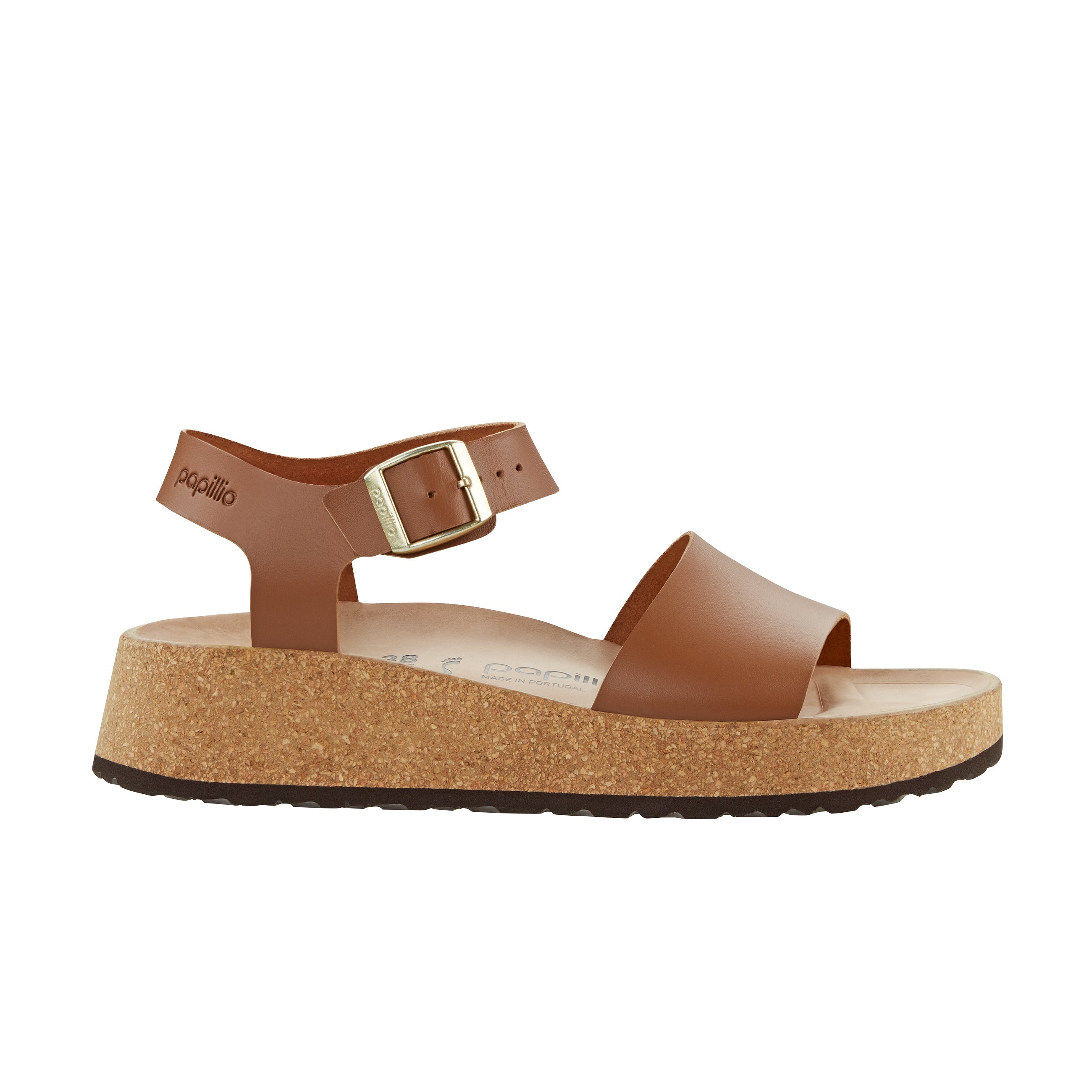 Birkenstock Glenda Ginger Brown Smooth Leather side view