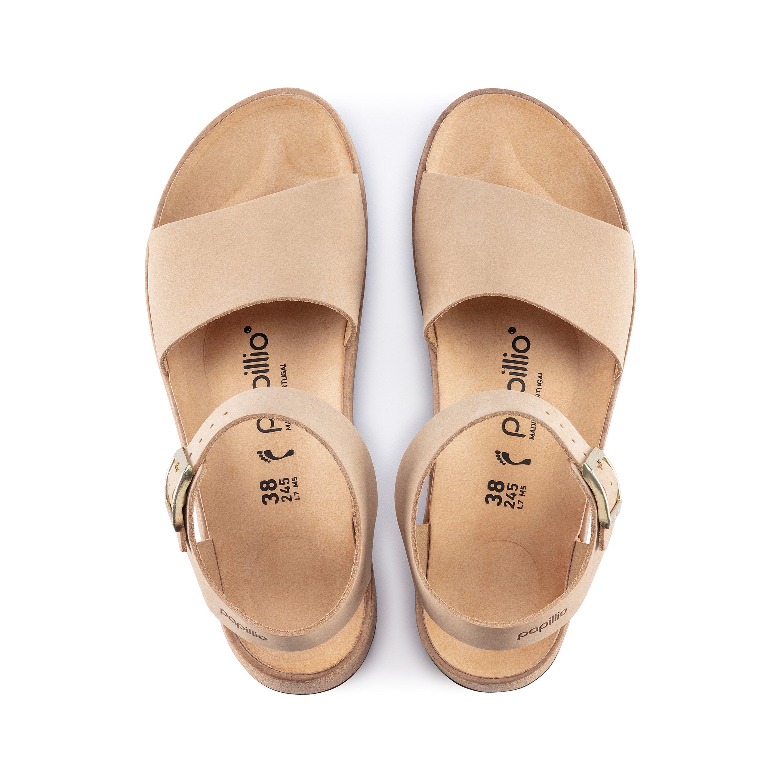 Birkenstock Glenda Sandcastle Nubuck Leather top view