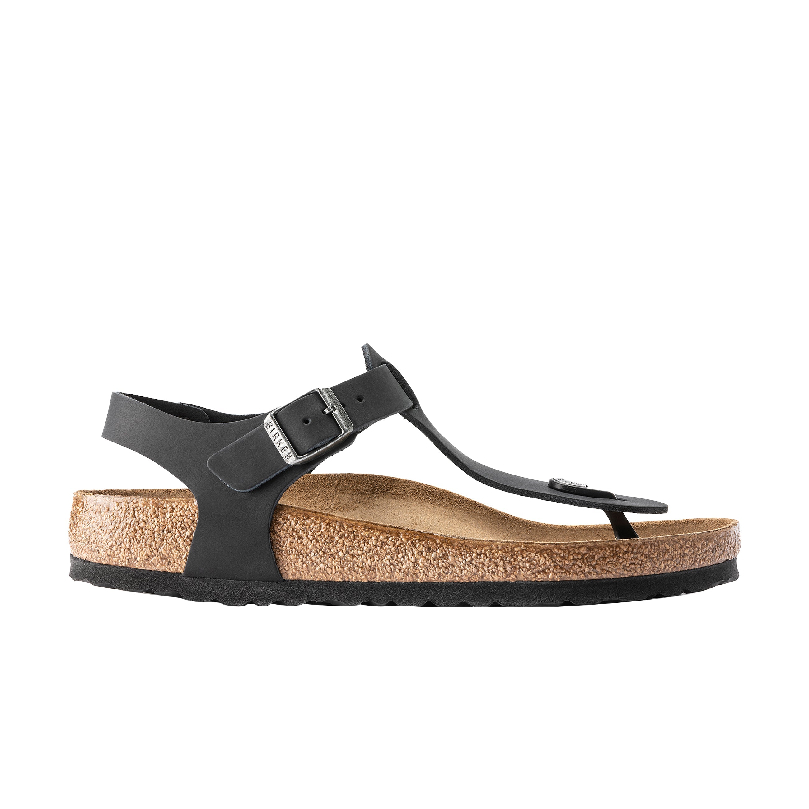 Birkenstock Kairo Black Oiled Leather side view