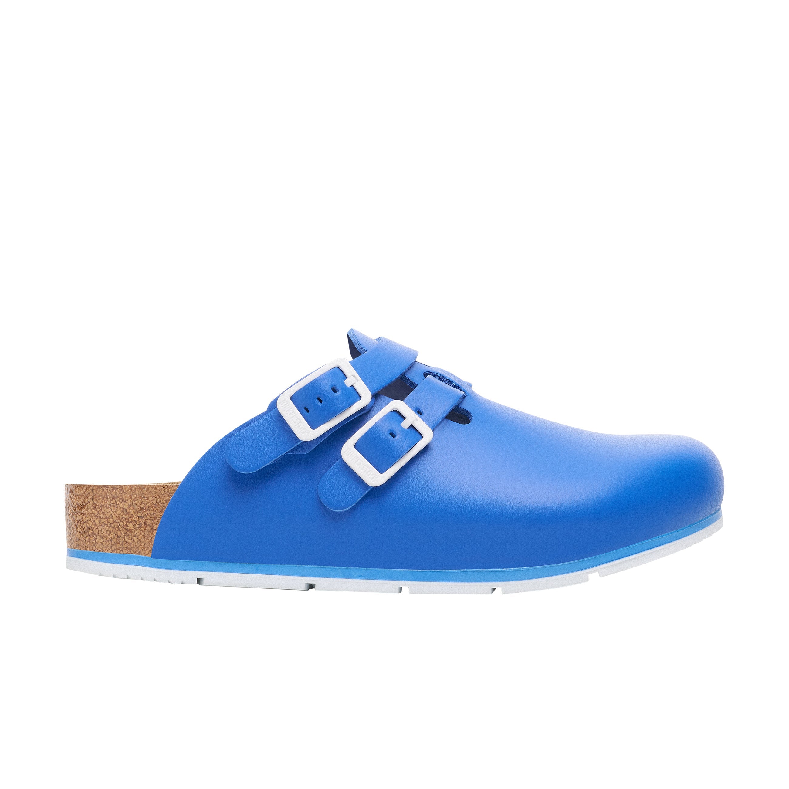 Birkenstock Kay Pro PU Coated Natural Leather Blue side view