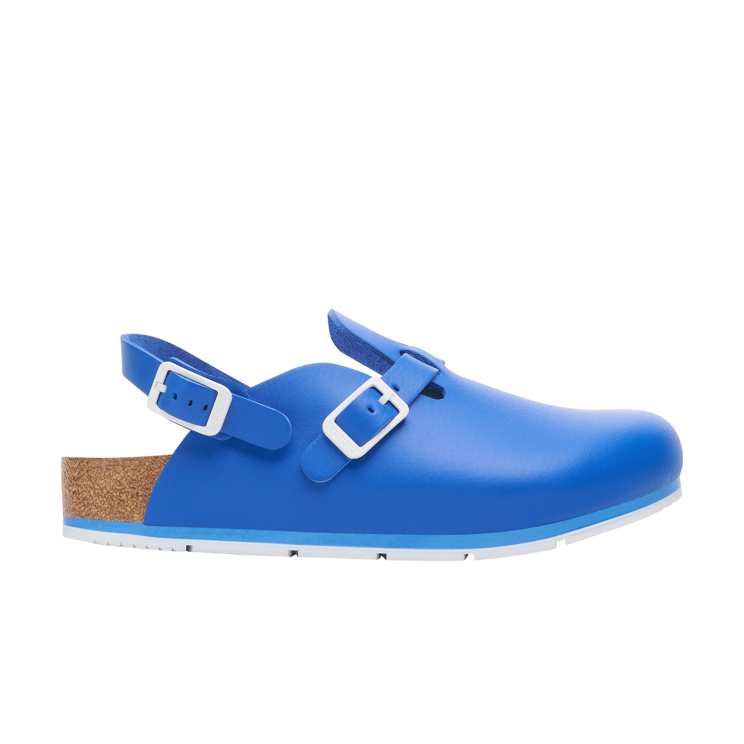 Birkenstock Kay Pro PU Coated Natural Leather Blue side view 2