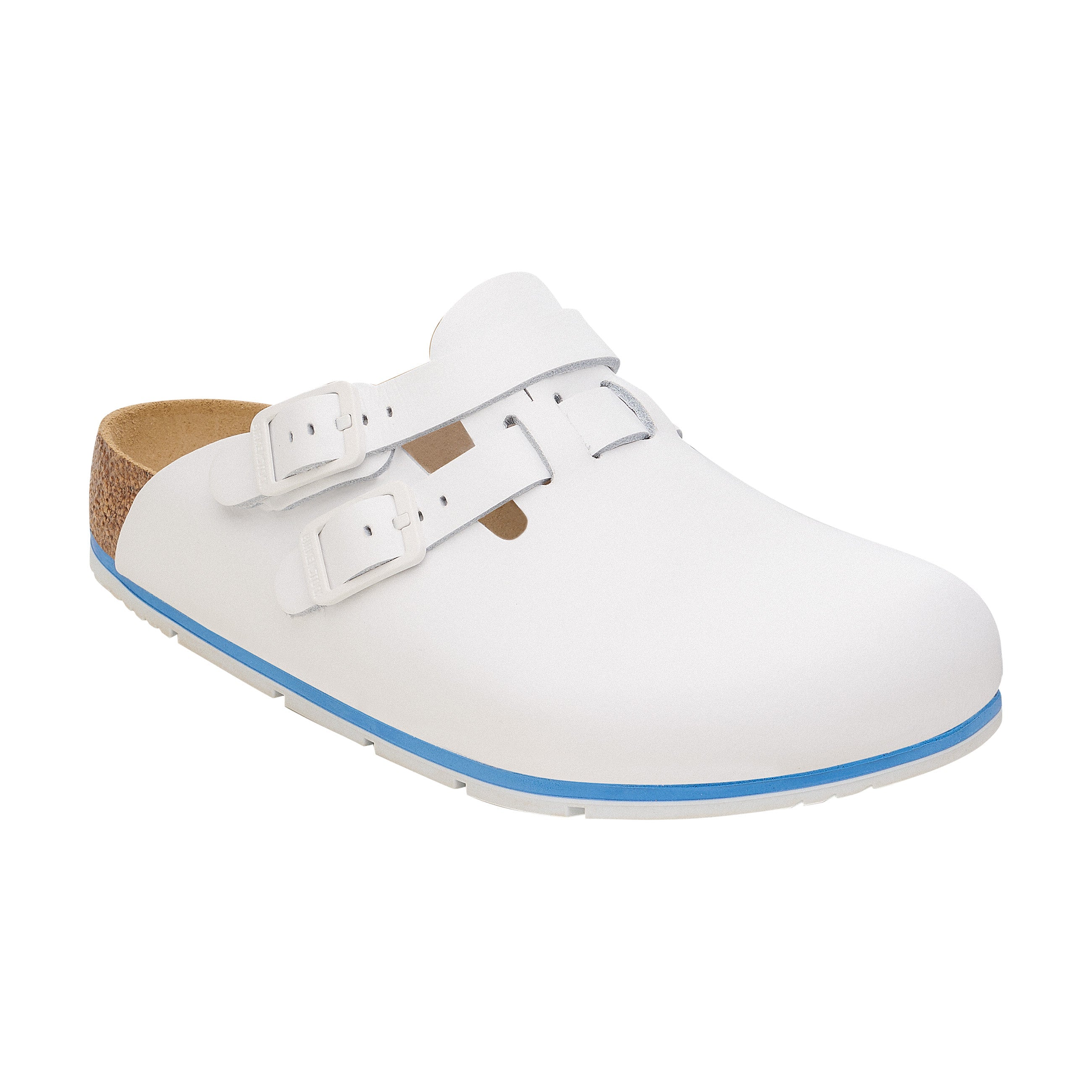 Birkenstock Kay Pro PU Coated Natural Leather White Professional