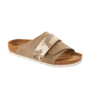 Birkenstock Kyoto Grey Taupe/Camo Almond Suede Leather