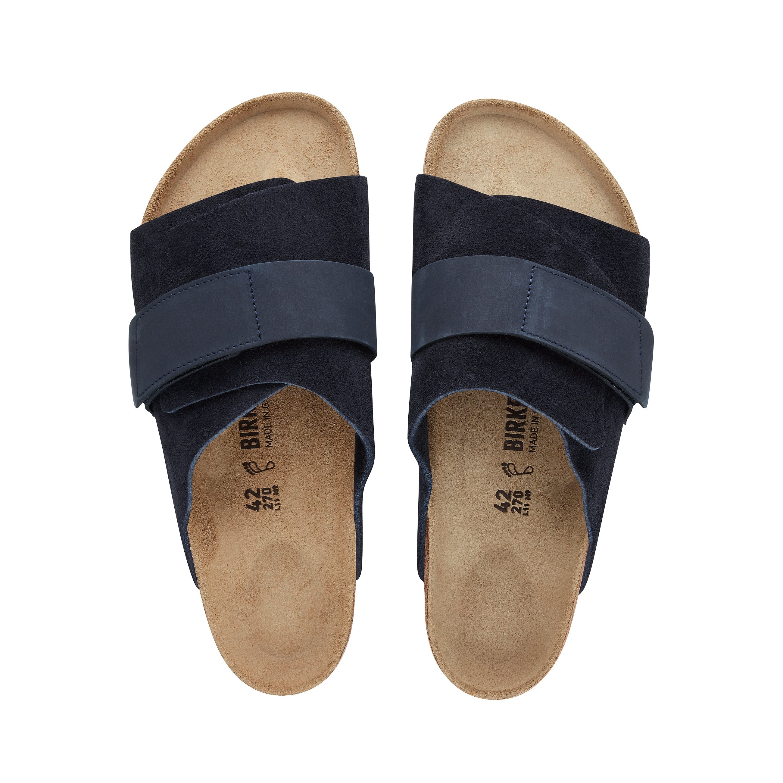 Birkenstock Kyoto Midnight Suede/Nubuck Leather top view