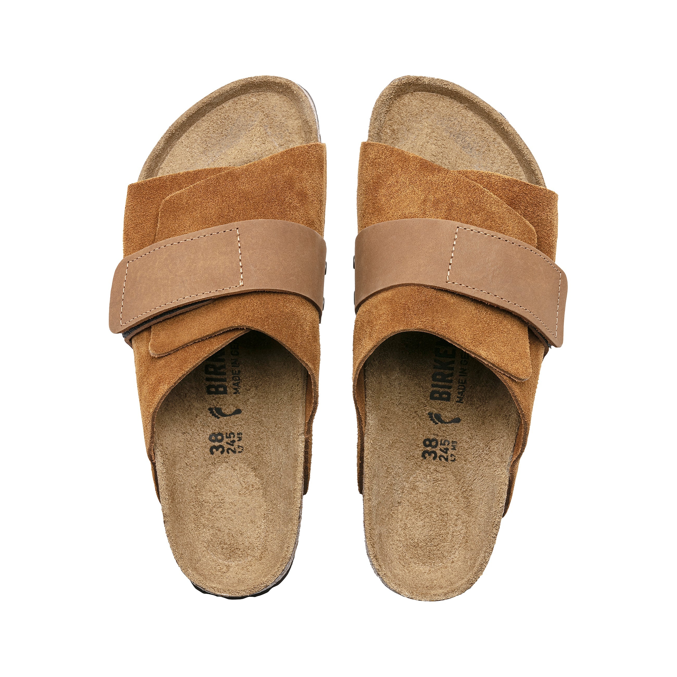 Birkenstock Kyoto Mink Suede/Nubuck Leather top view