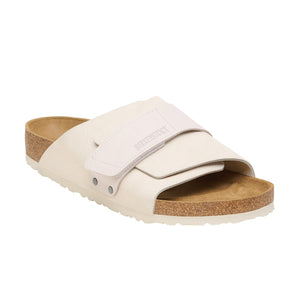 Birkenstock Kyoto Nubuck/Suede Leather Antique White