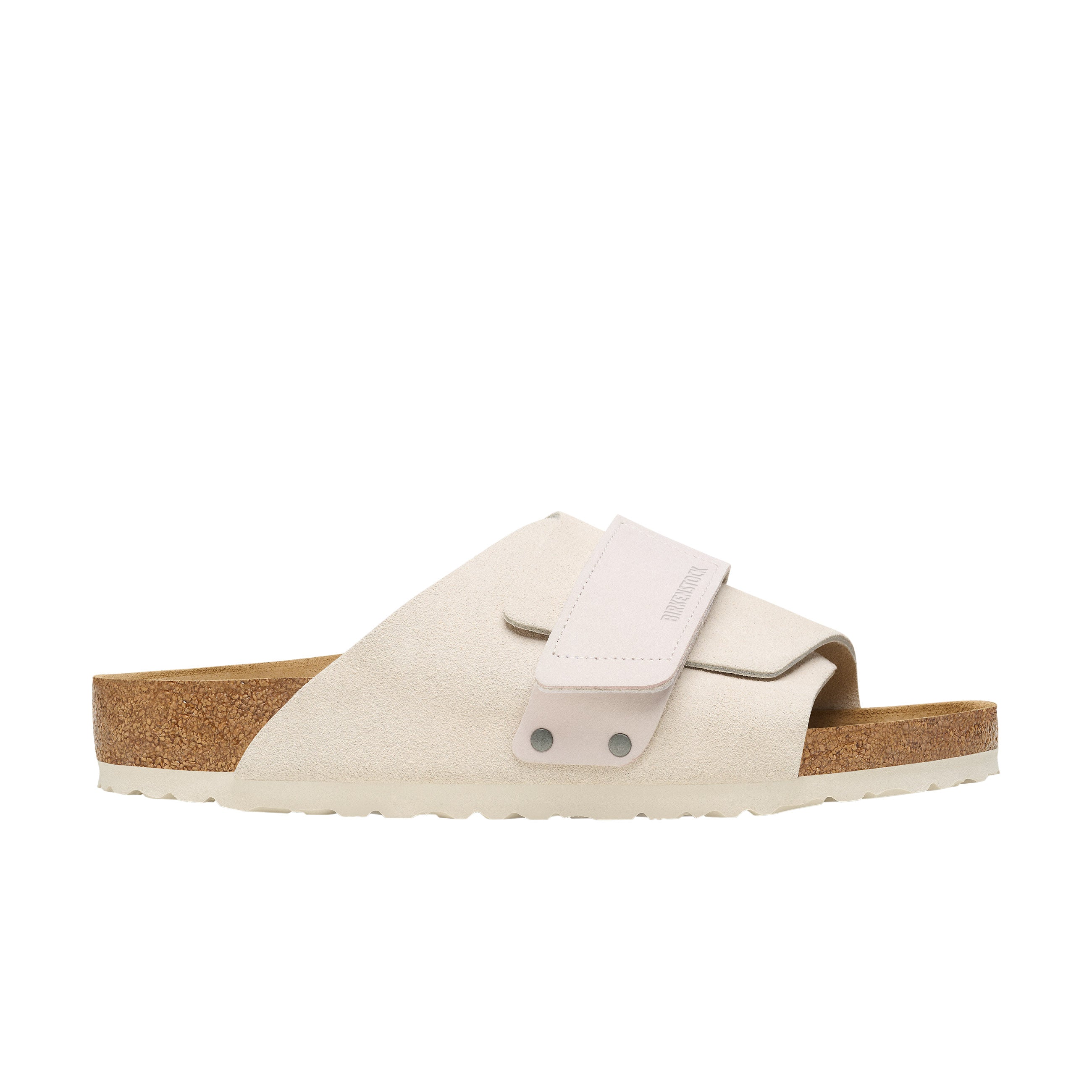 Birkenstock Kyoto Antique White Nubuck/Suede Leather side view