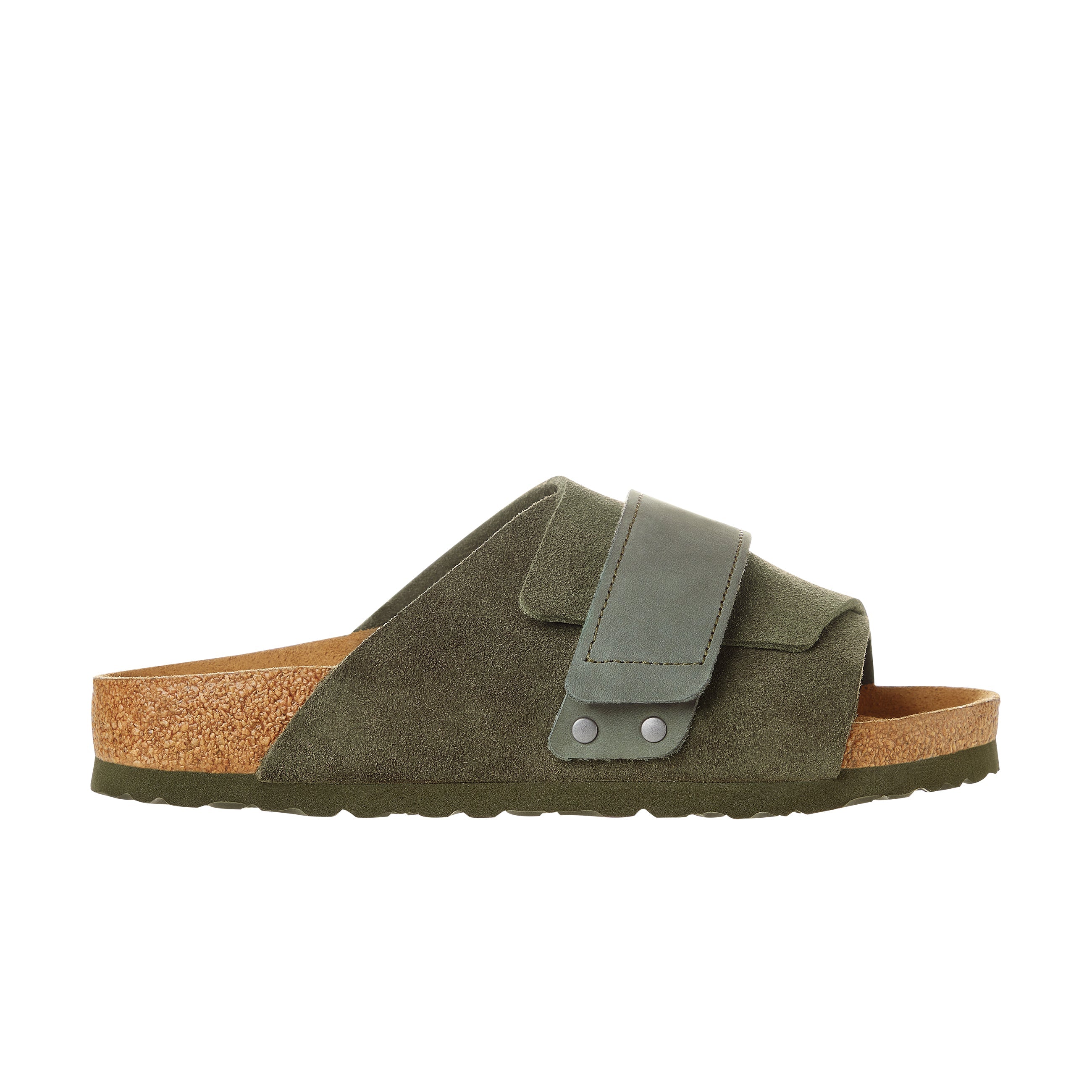 Birkenstock Kyoto Suede Leather Thyme side view