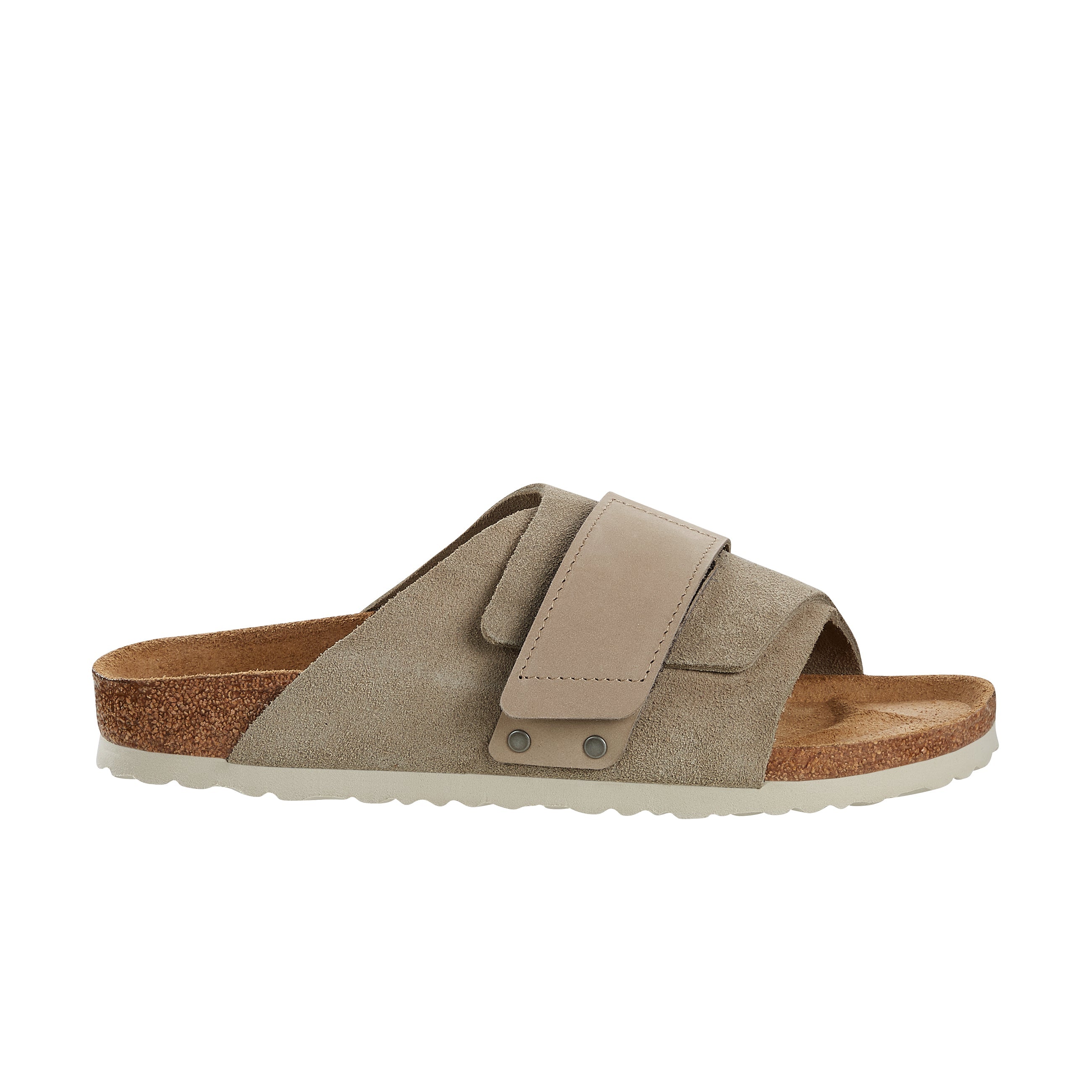 Birkenstock Kyoto Taupe Suede/Nubuck Leather side view