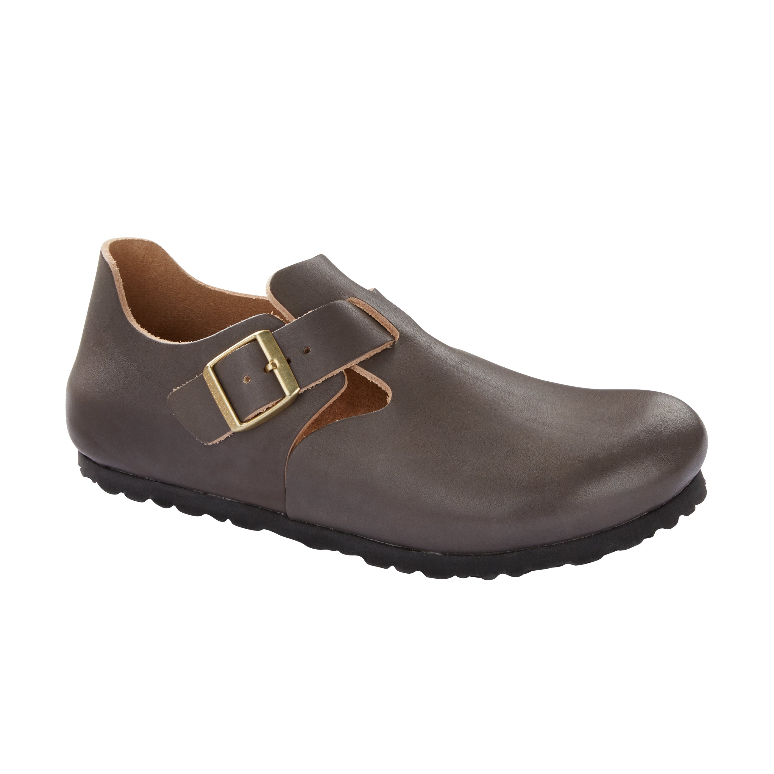 Birkenstock London Graphite Natural Leather