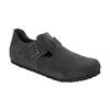 Birkenstock London Gunmetal Suede Leather