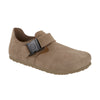 Birkenstock London QR Buckle Taupe Suede Leather