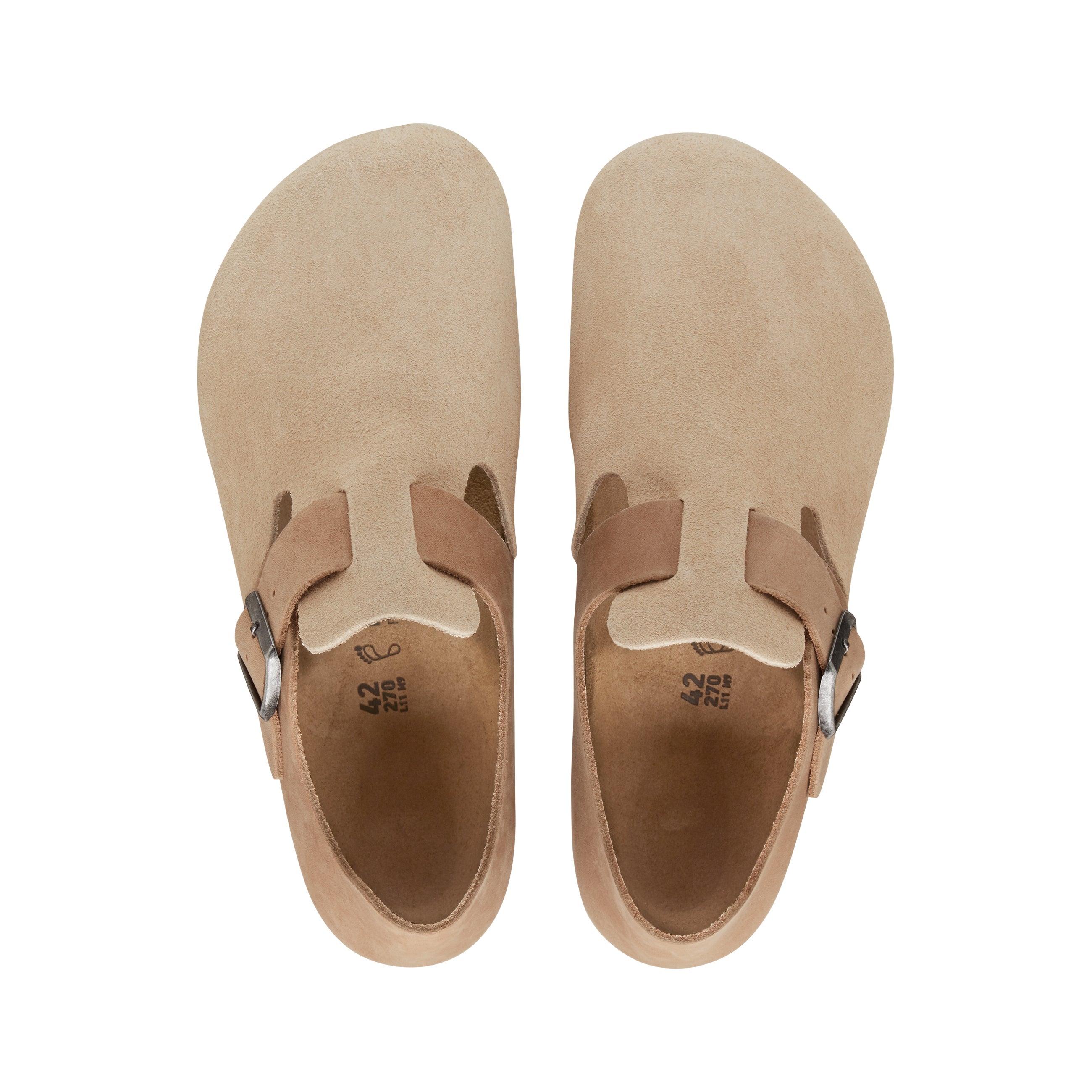 Birkenstock London Sandcastle Oiled/Suede Leather top view