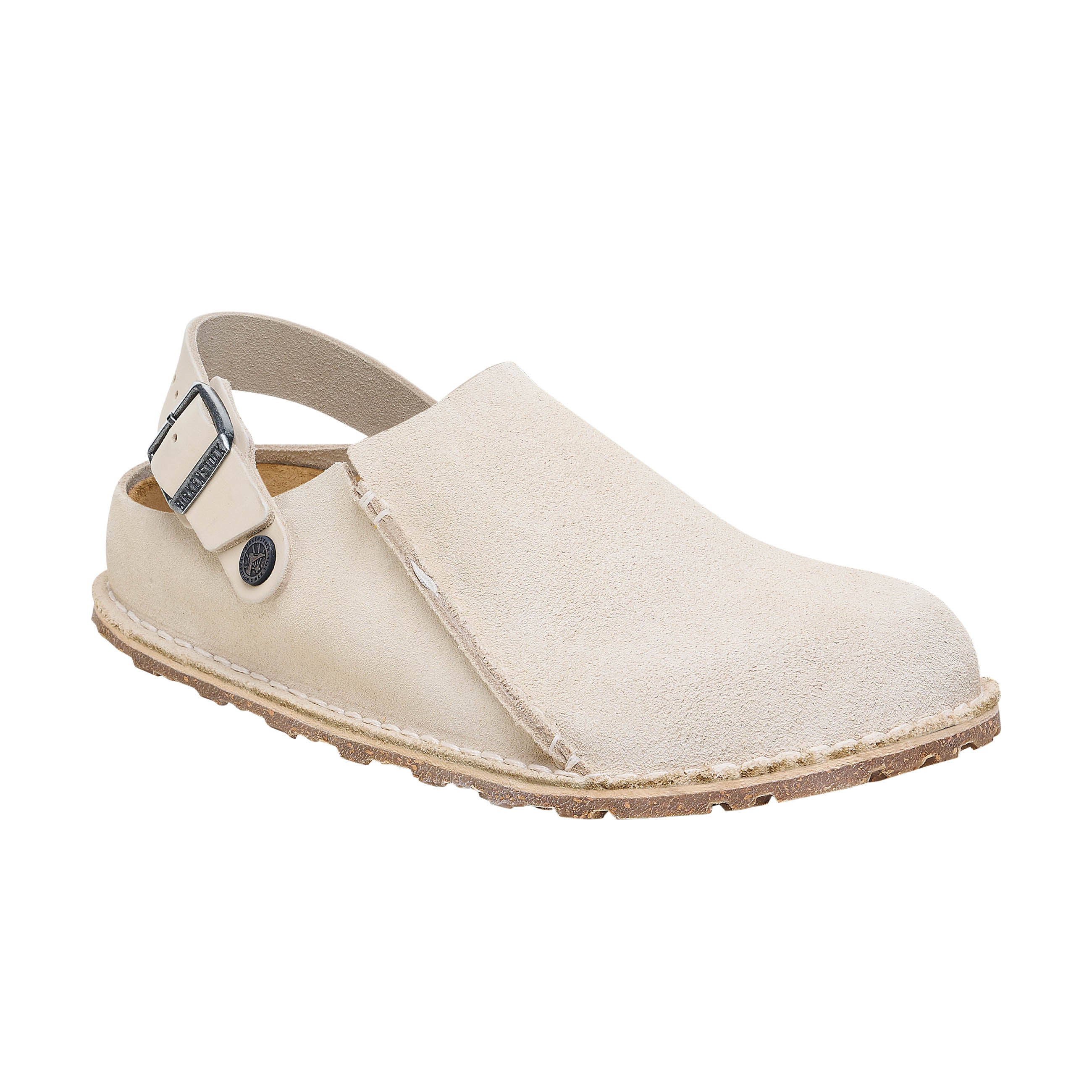 Birkenstock Lutry Eggshell Suede Leather