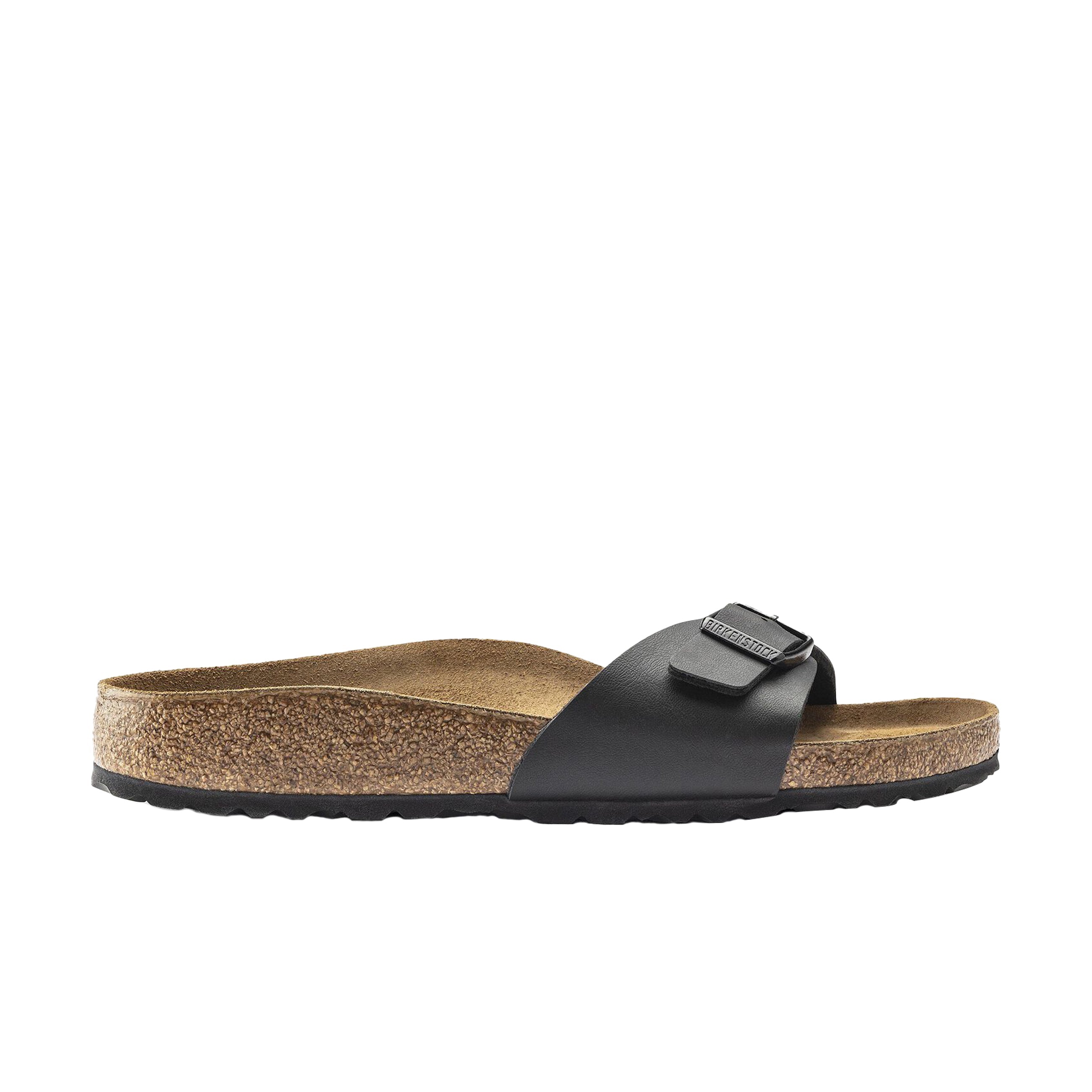 Birkenstock Madrid Black Birko-Flor  side view