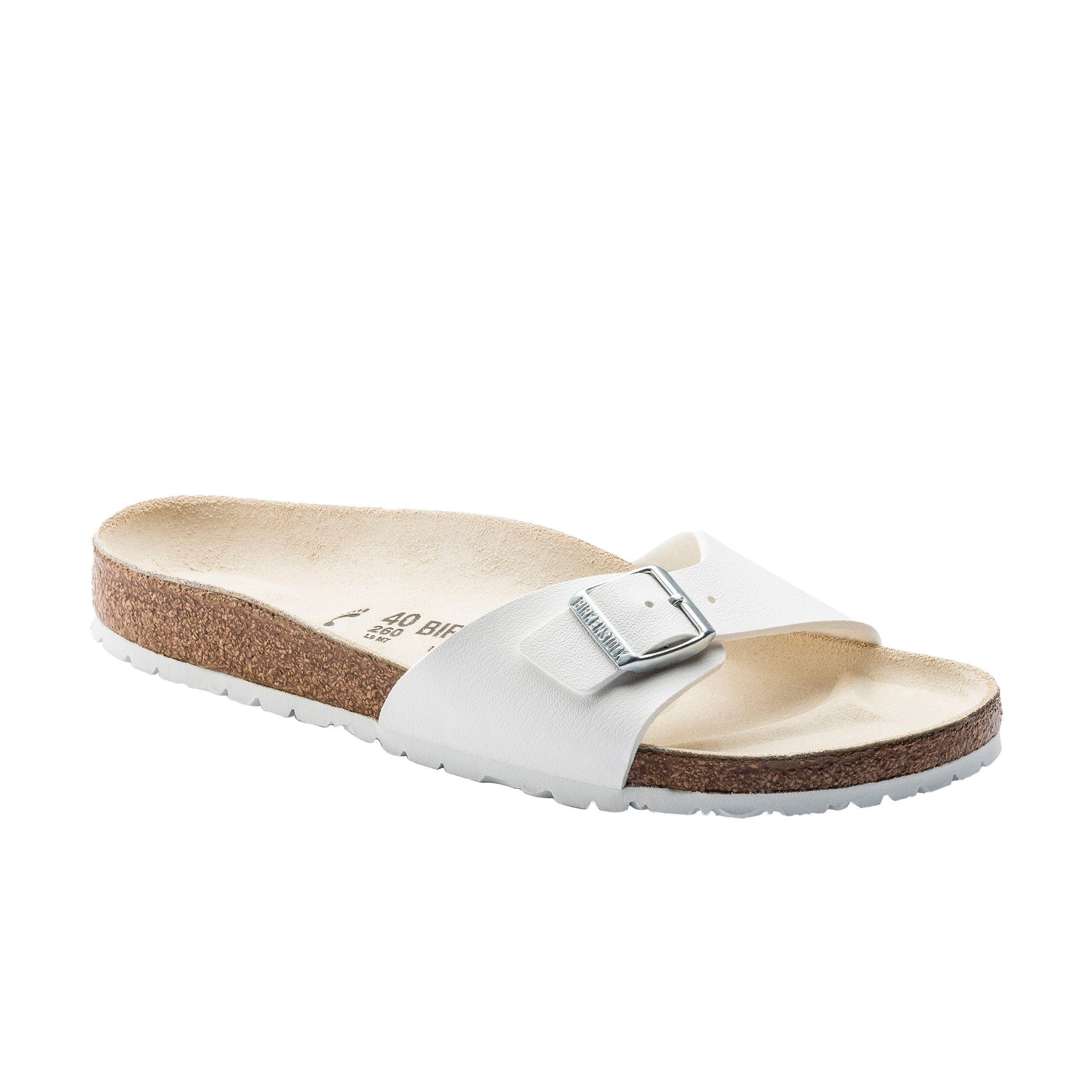 Birkenstock Madrid White Birko-Flor