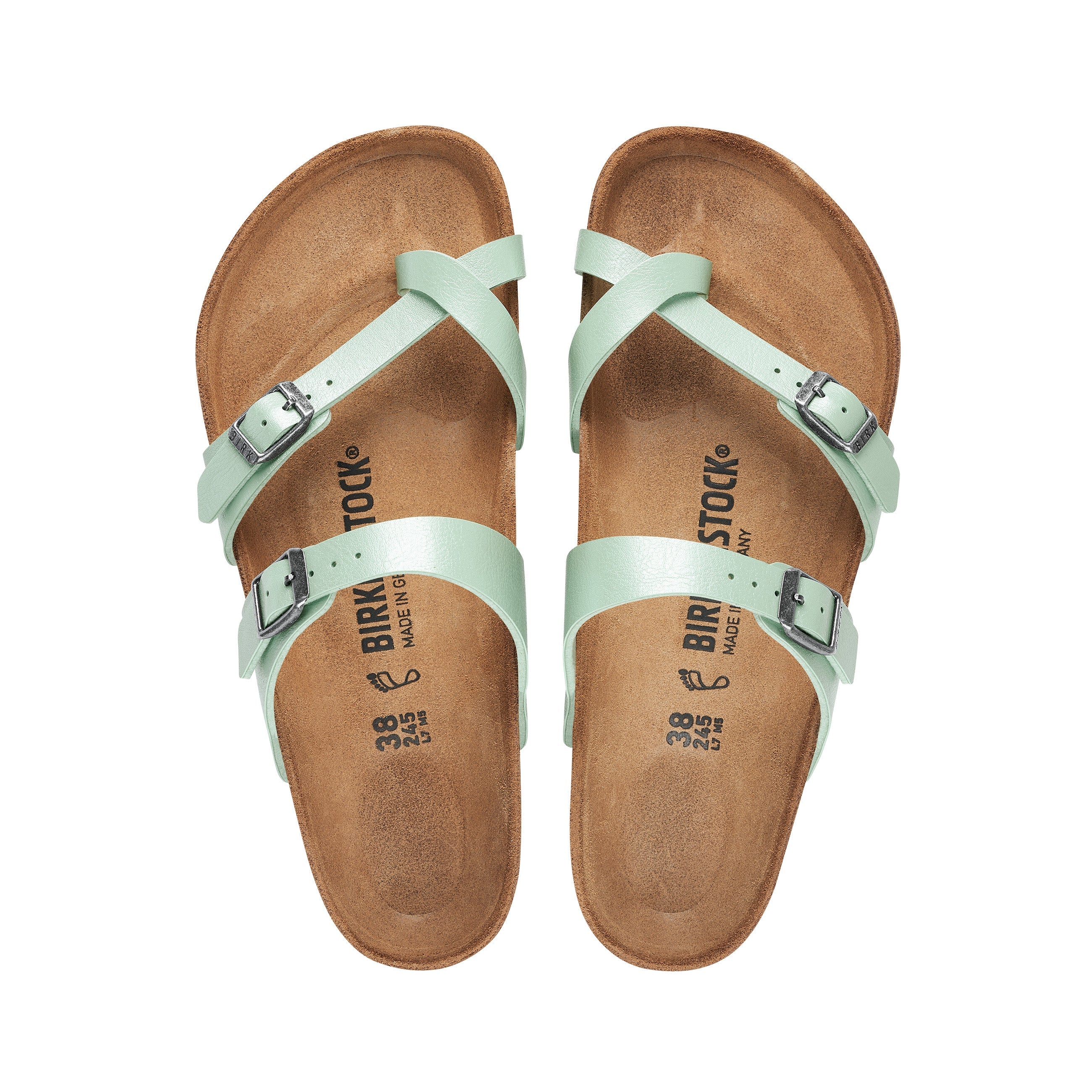 Birkenstock Mayari Graceful Matcha Birko-Flor top view