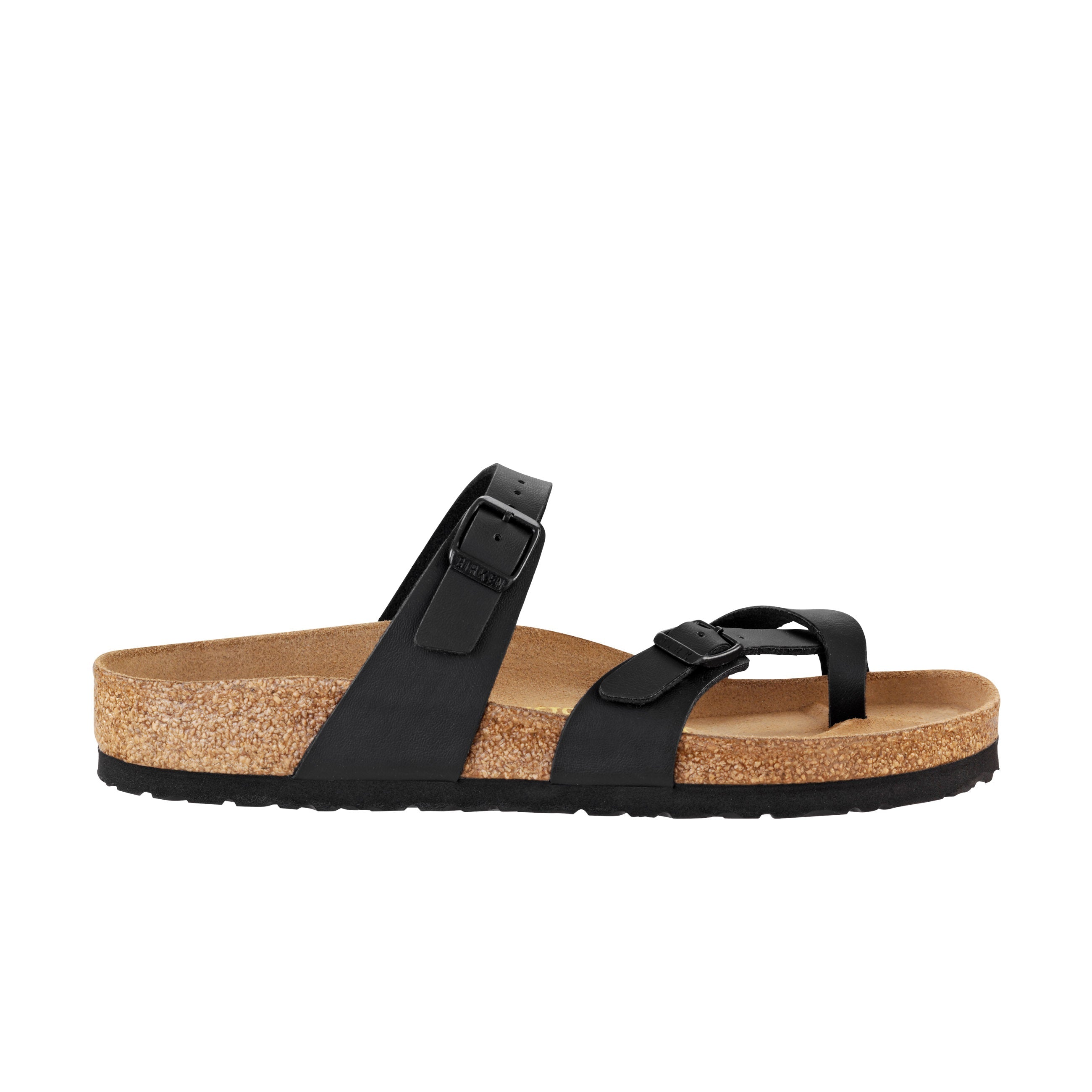 Birkenstock Mayari Black Birko-Flor side view